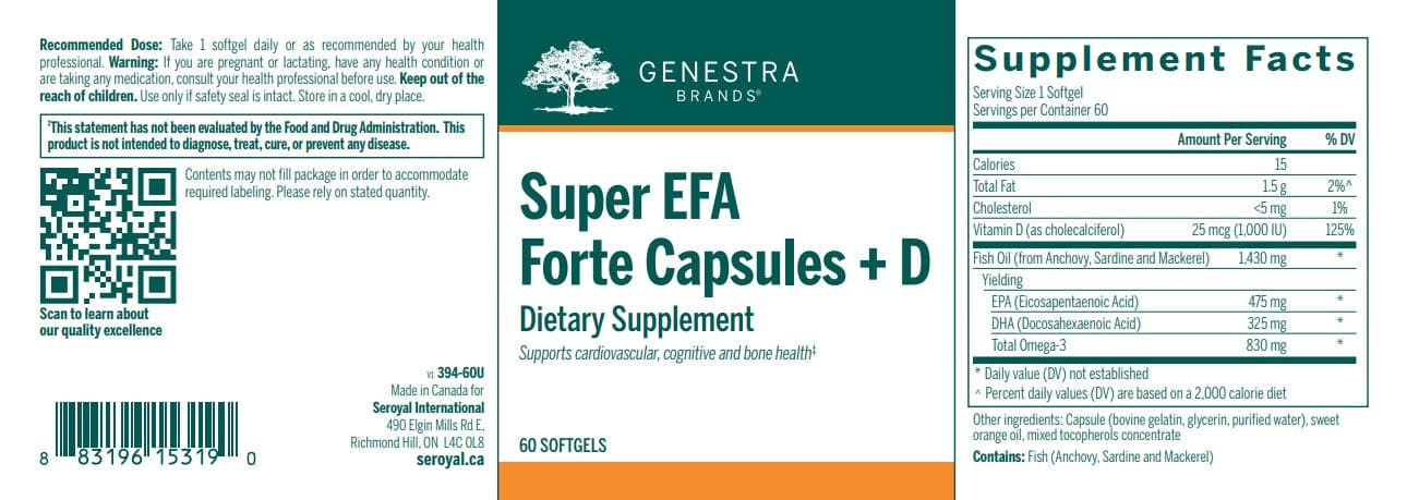 Genestra Brands Super EFA Forte Capsules + D