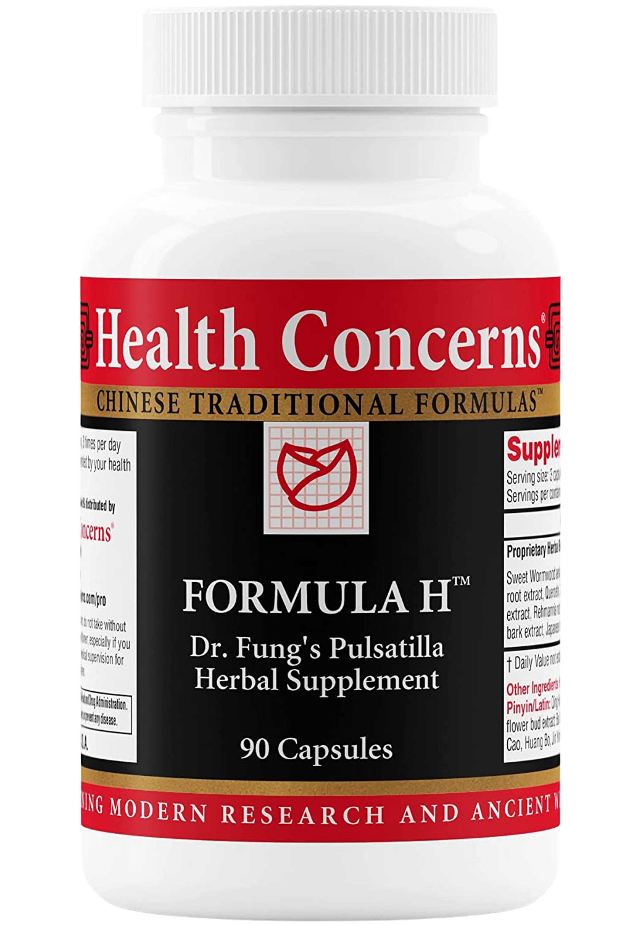 Health Concerns Formula H