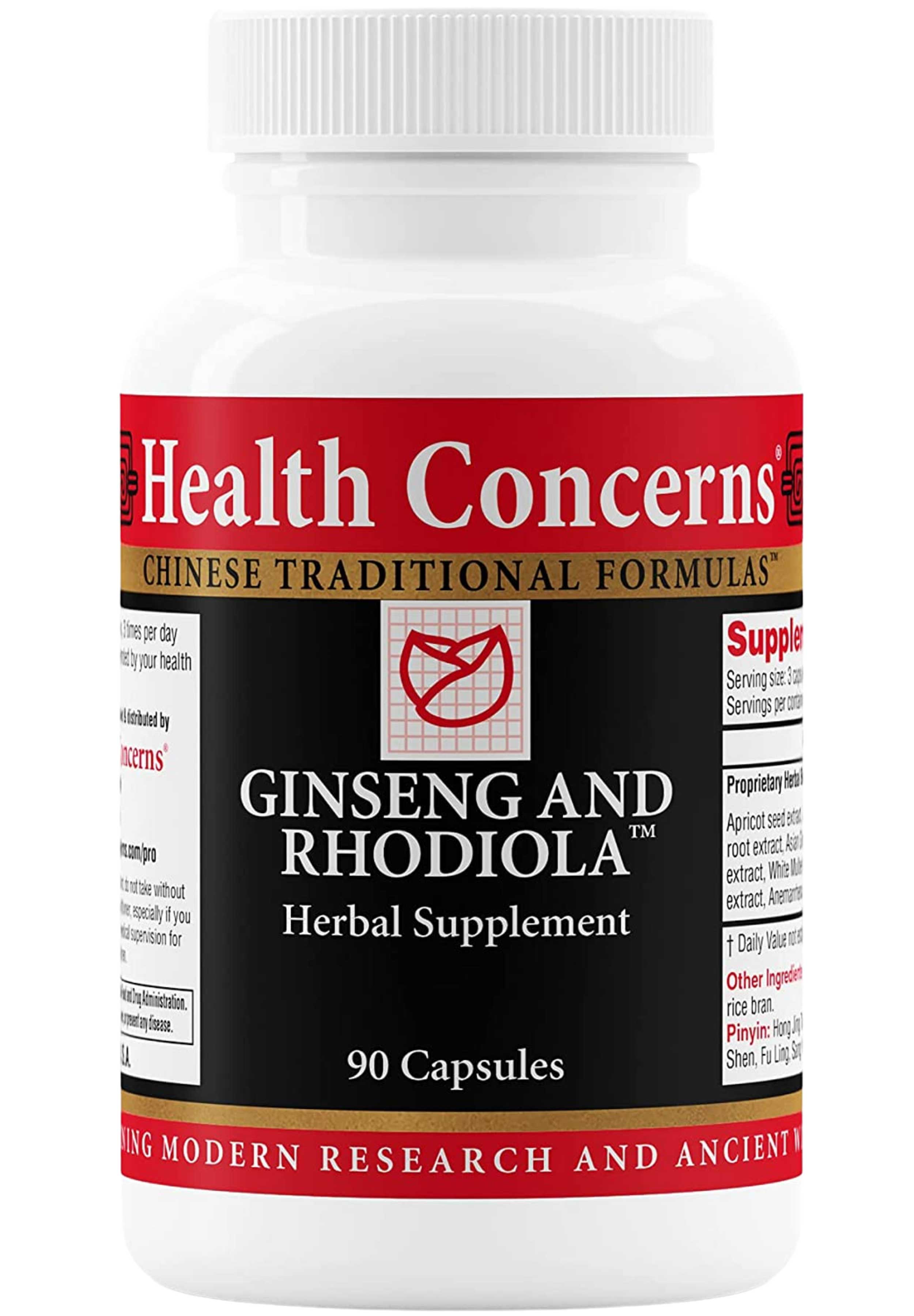 Health Concerns Ginseng and Rhodiola