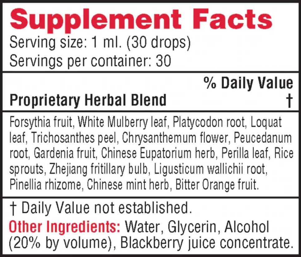 Health Concerns Yin Chao Junior Ingredients