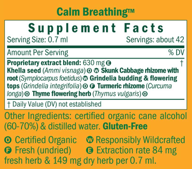 Herb Pharm Calm Breath/Calm Breathing Compound