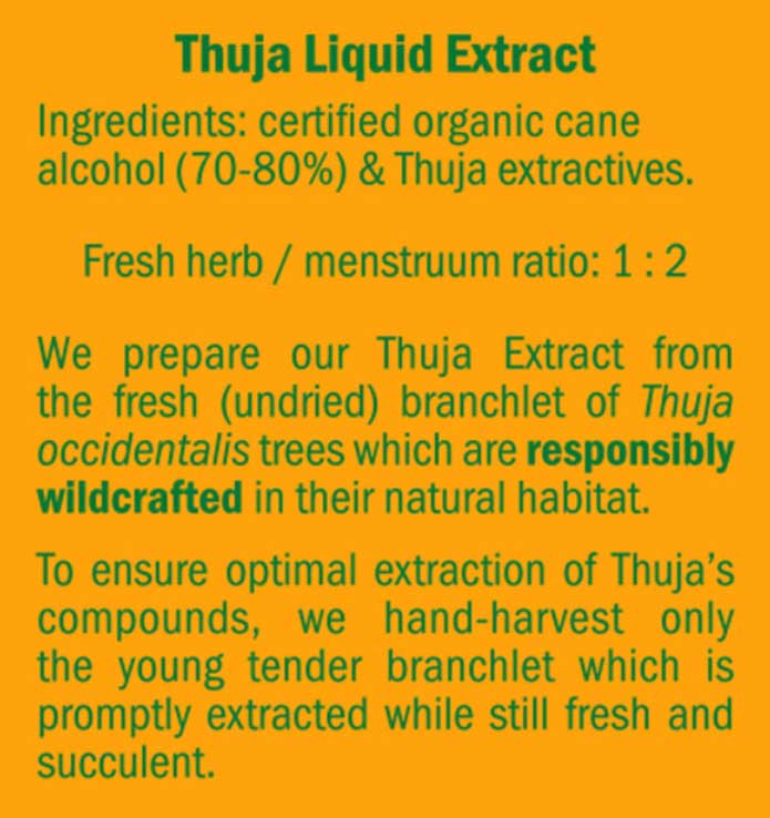 Herb Pharm Thuja Ingredients