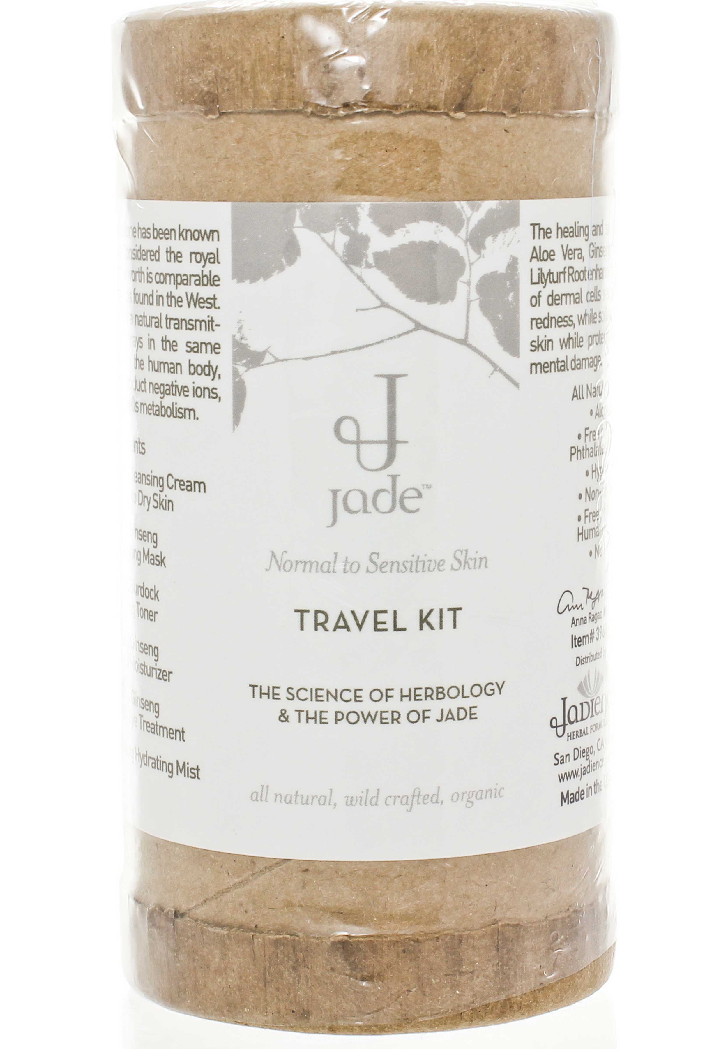 Jadience Herbal Formulas Jade Facial Travel Kit-Normal to Sensitive Skin