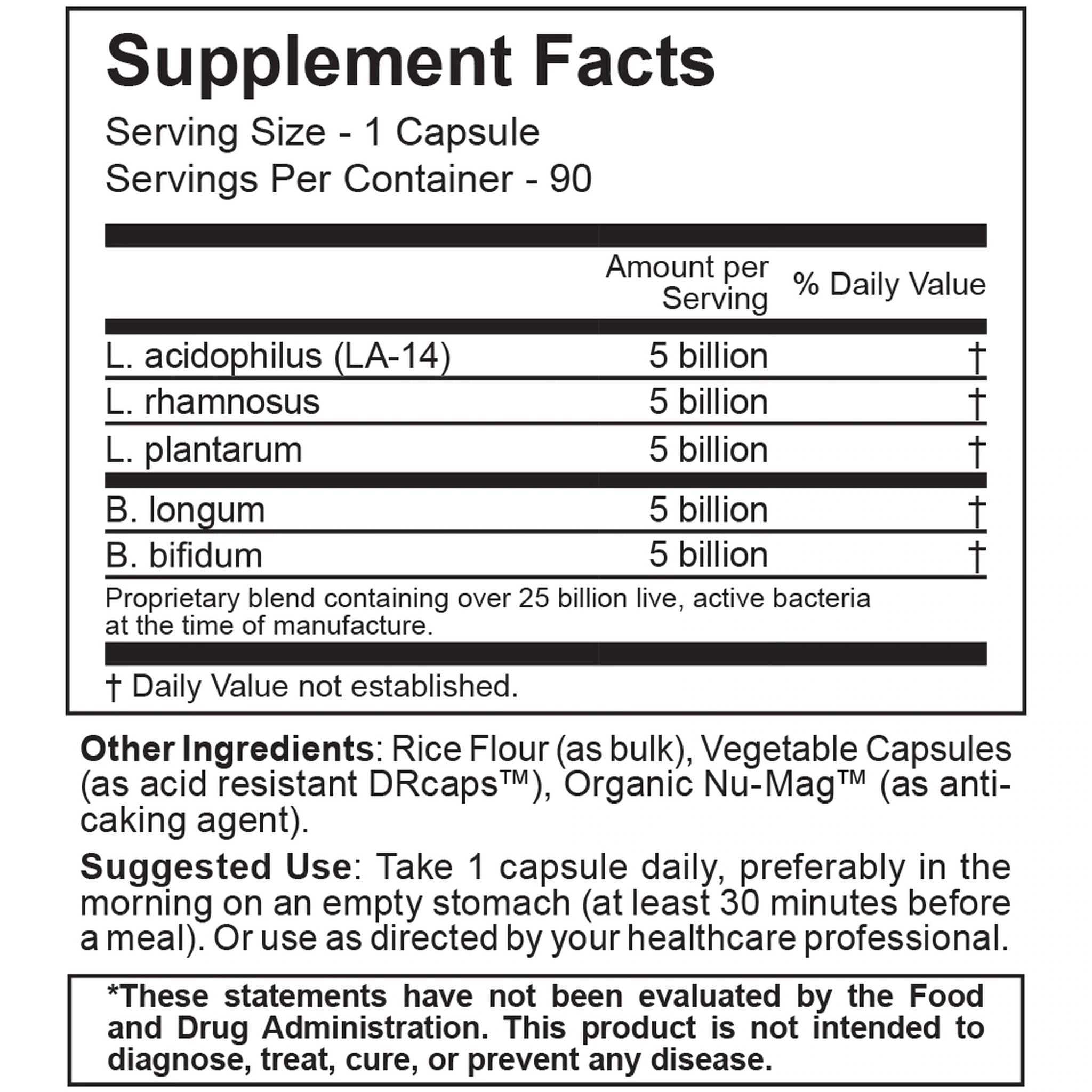 Jigsaw Health Essential Blend Probiotics Ingredients