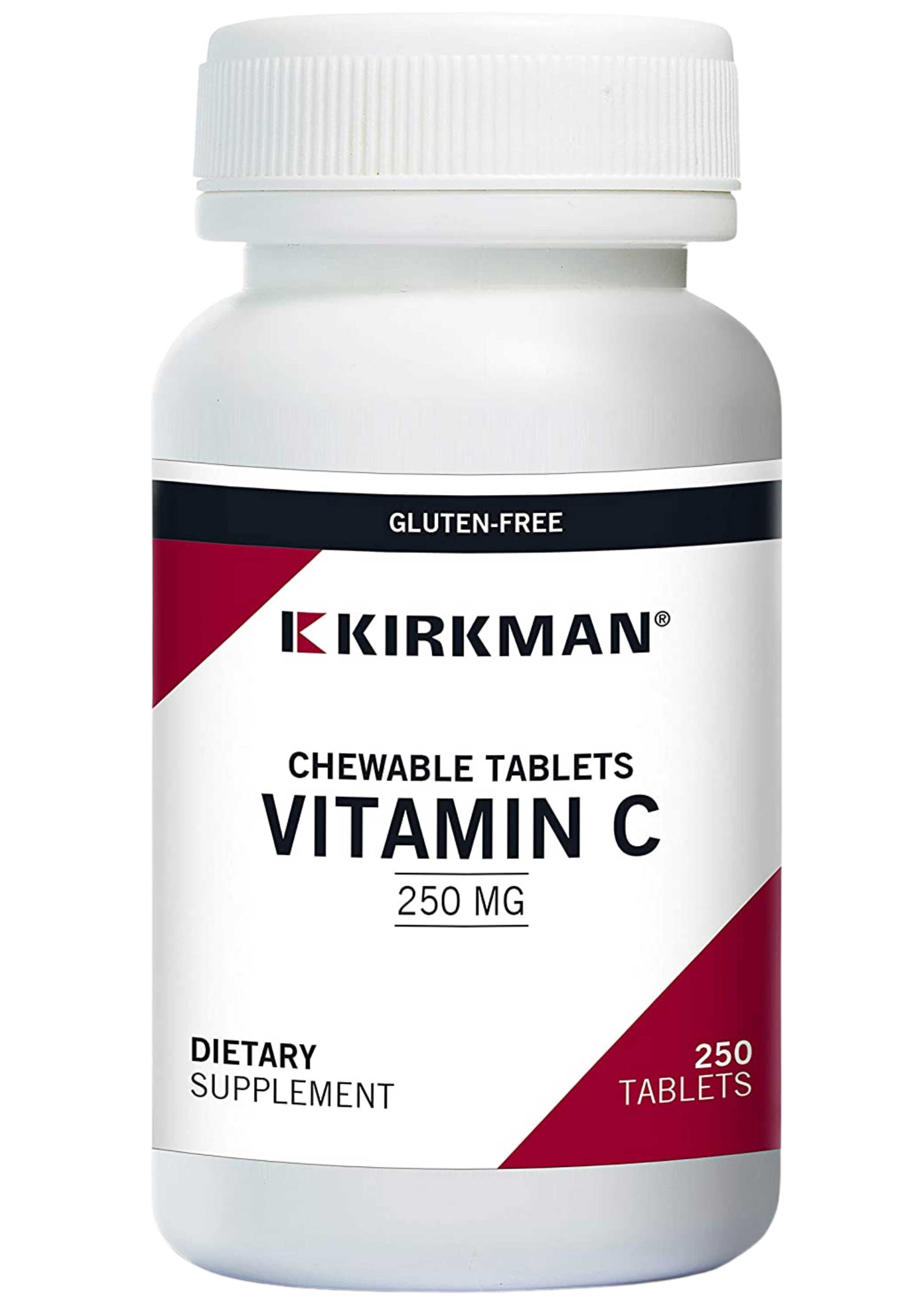 Kirkman Chewable Tablets Vitamin C 250 mg (Formerly Vitamin C 250 mg Chewable Tablets with Stevia)