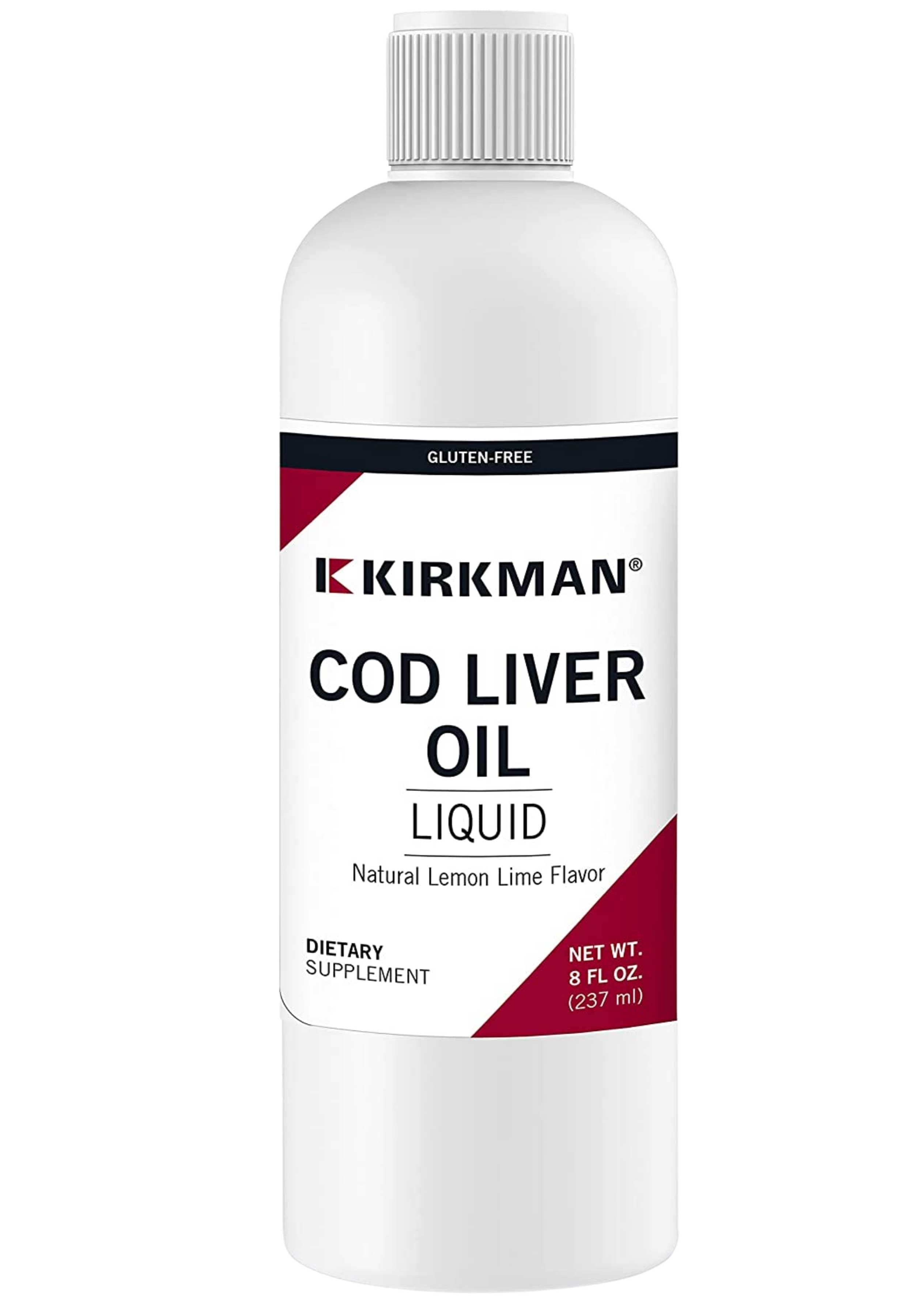 Kirkman Cod Liver Oil Liquid - Lemon Lime Flavor