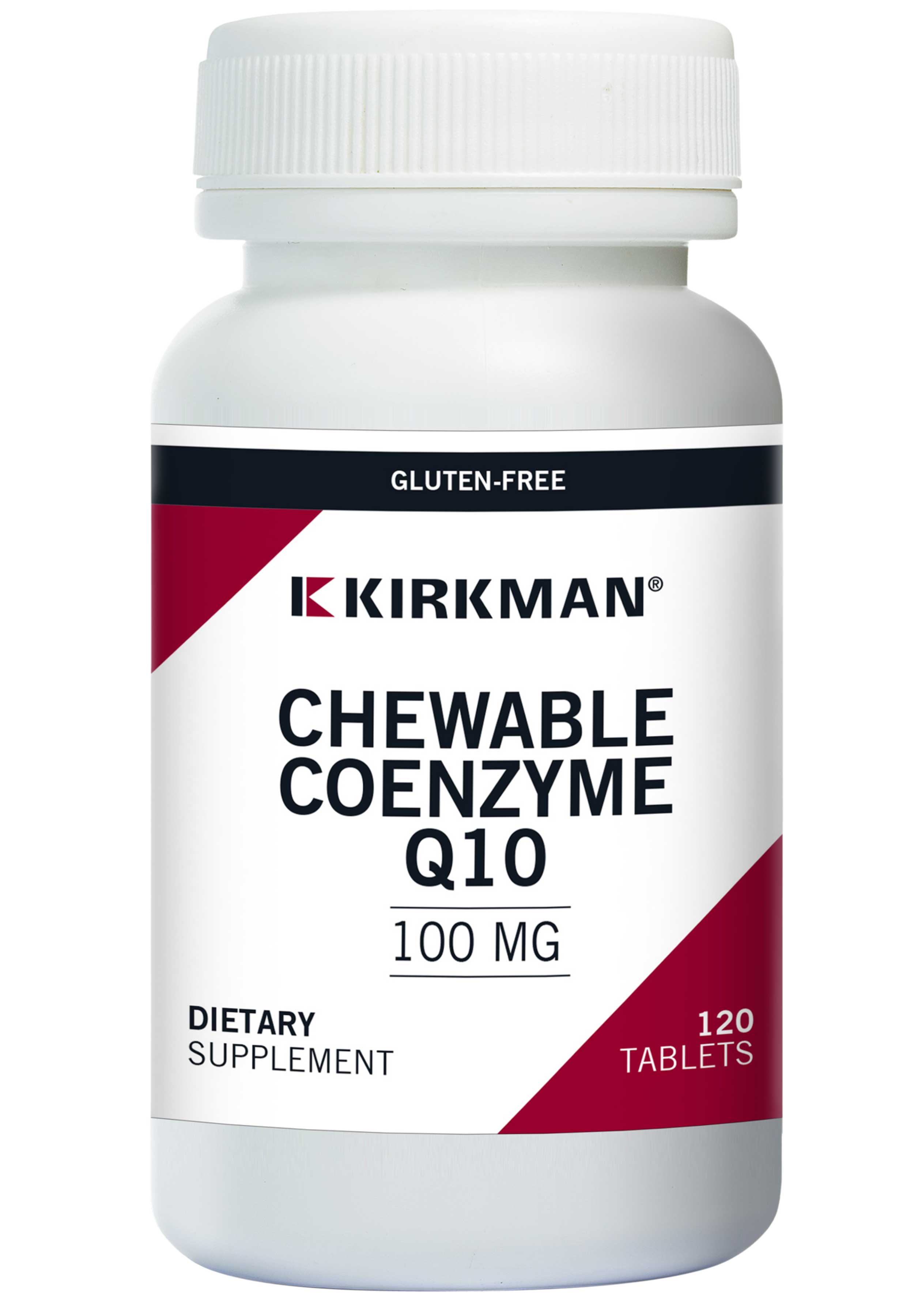 Kirkman Coenzyme Q10 100 mg Chewable Tablets (with Stevia)