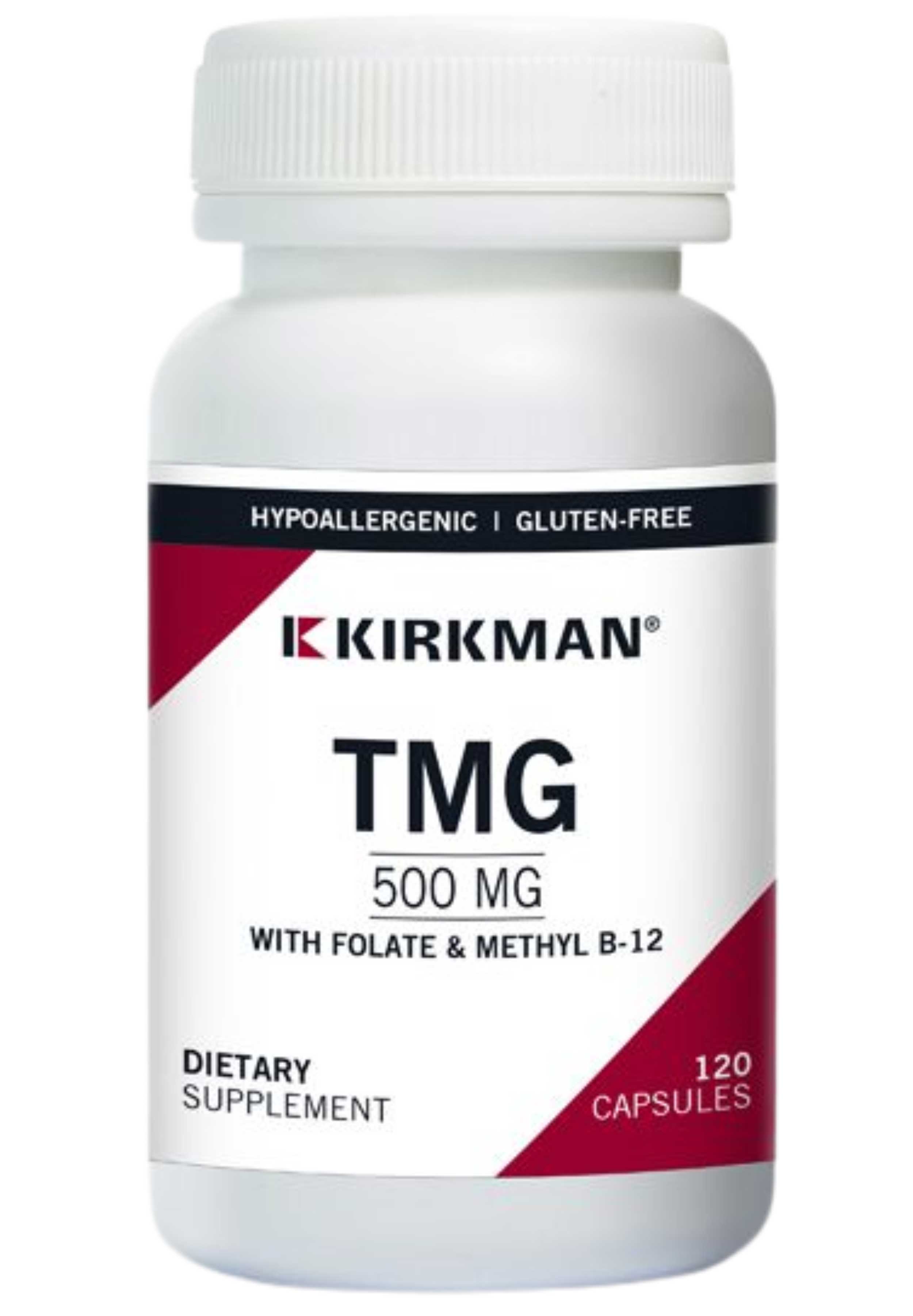 Kirkman TMG 500 mg with Folate & Methyl B-12 (Formerly TMG 500 mg with Folinic Acid & B-12)