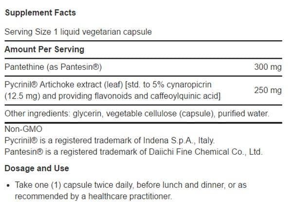 Life Extension CHOL-Support Ingredients