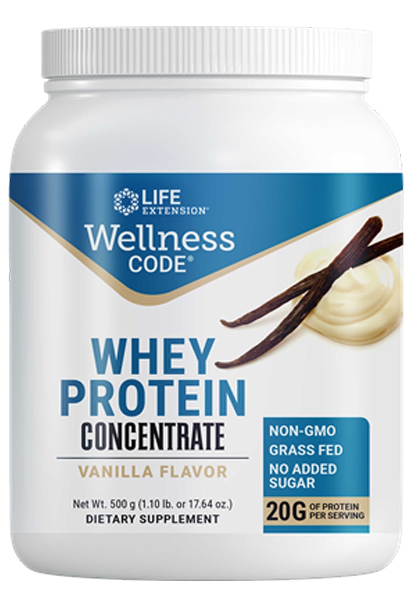 Life Extension Wellness Code Whey Protein Concentrate Vanilla