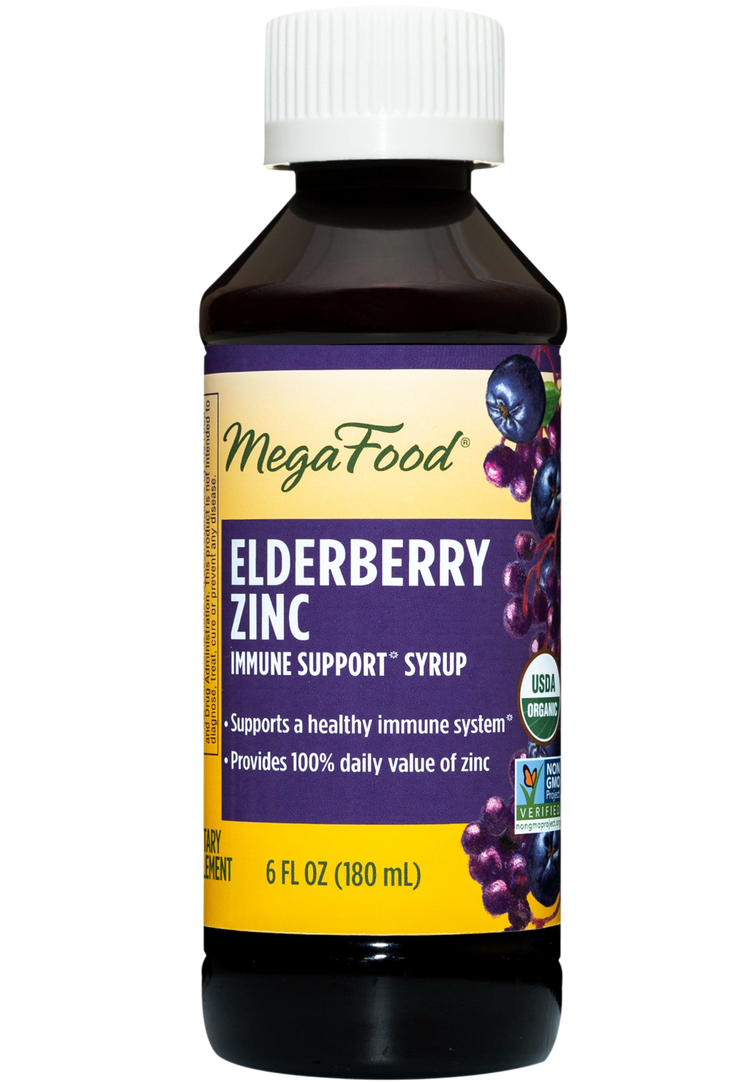 MegaFood Elderberry Zinc Immune Support Syrup