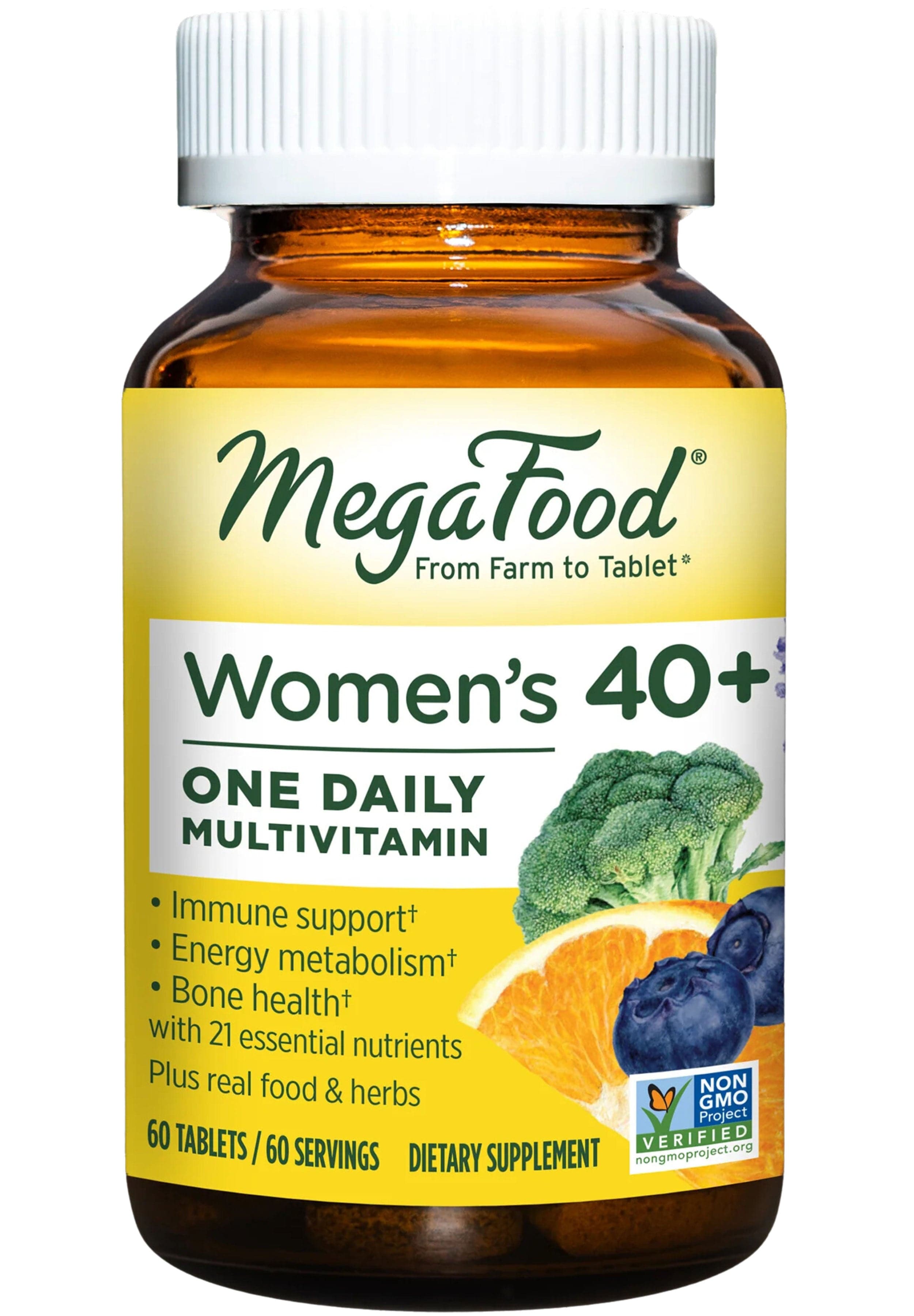 MegaFood Women's 40+ One Daily Multivitamin (Formerly Women Over 40 One Daily)
