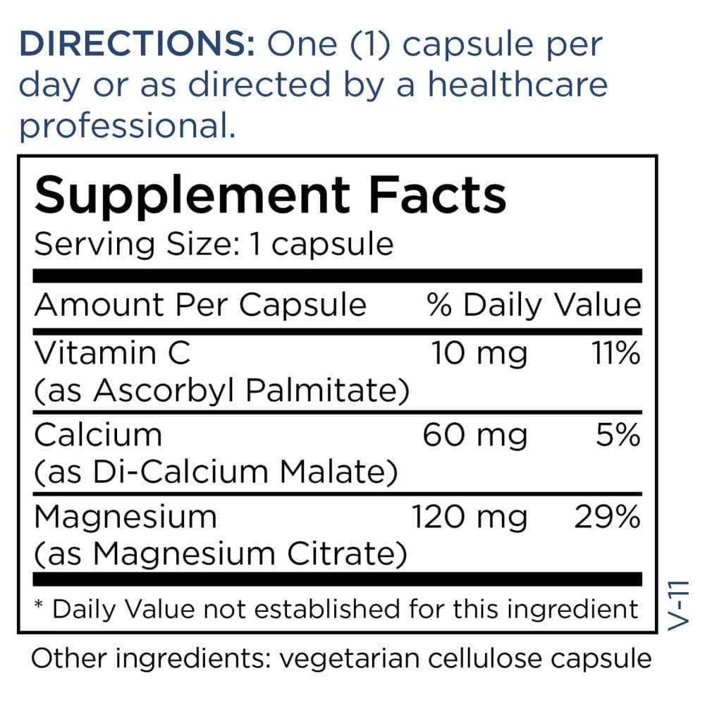 Metabolic Maintenance Cal/Mag 1:2 Ingredients 