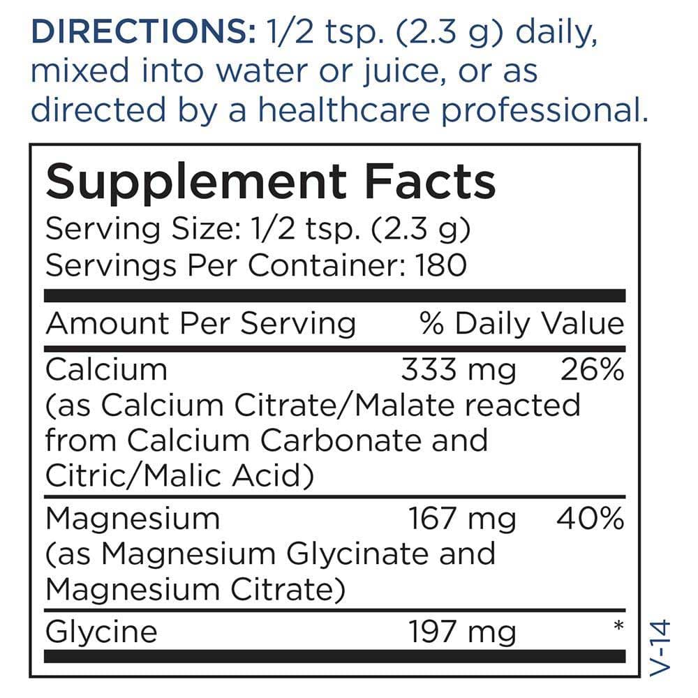Metabolic Maintenance Cal/Mag Powder Ingredients 