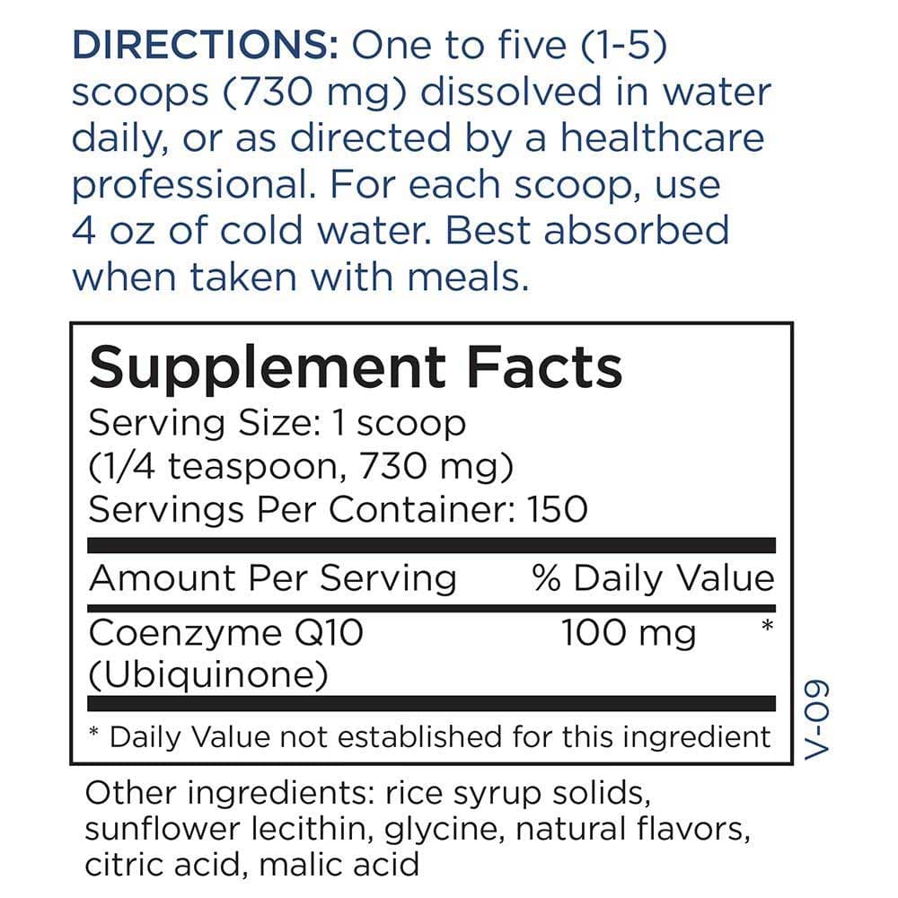 Metabolic Maintenance CoQ10 Powder Ingredients 