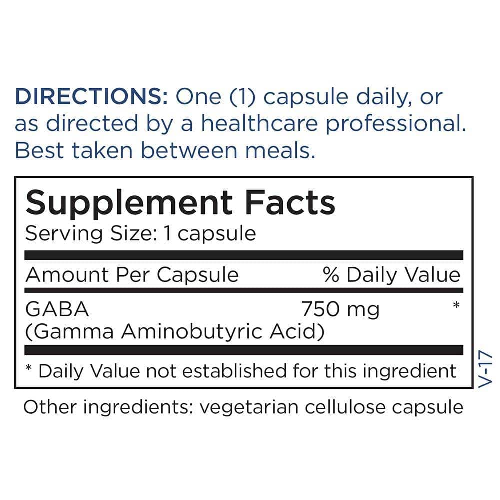 Metabolic Maintenance GABA-750 Ingredients 