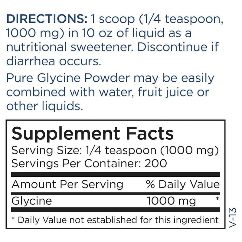 Metabolic Maintenance Glycine Powder Ingredients  