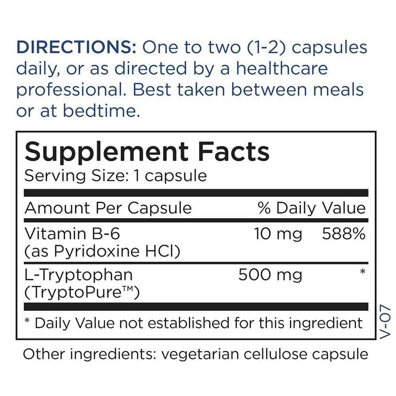 Metabolic Maintenance L-Tryptophan 500 mg Ingredients