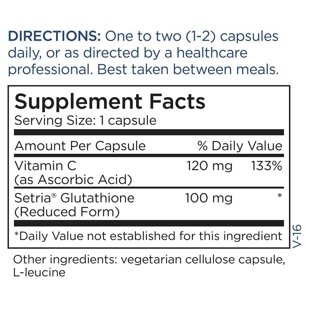 Metabolic Maintenance L-Glutathione 100 mg Ingredients 