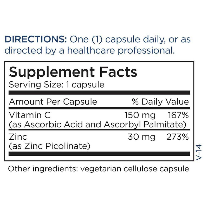 Metabolic Maintenance Zinc Picolinate 30 mg Ingredients 