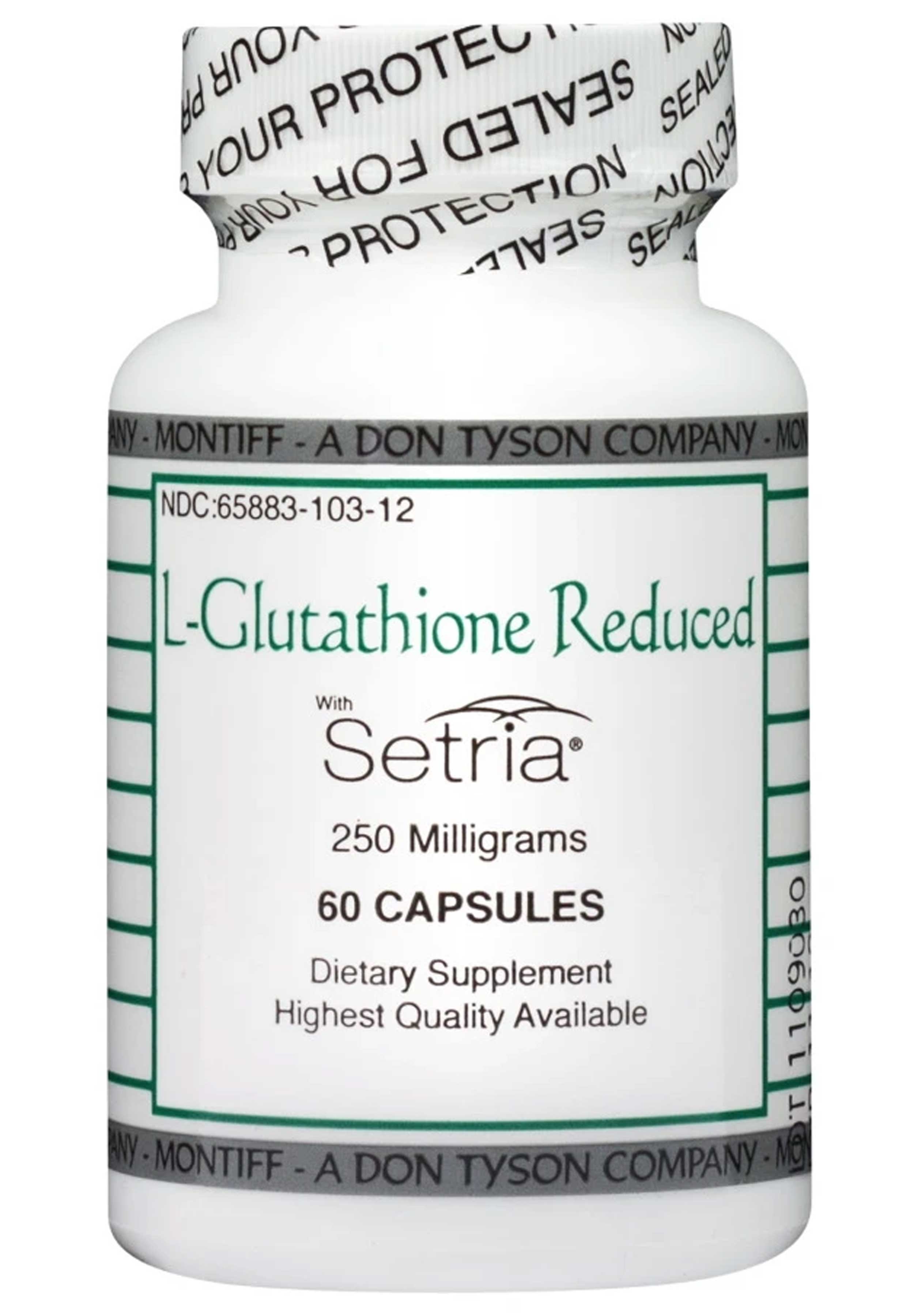 Montiff L-Glutathione Reduced 250 mg