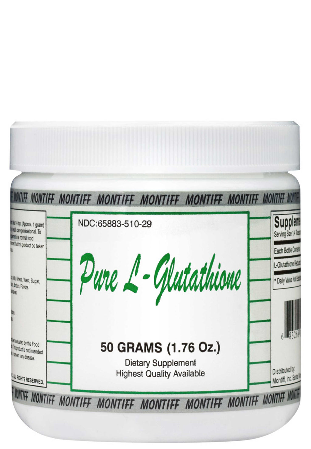 l-glutathione reduced powder Montiff Pure L-Glutathione Reduced Powder