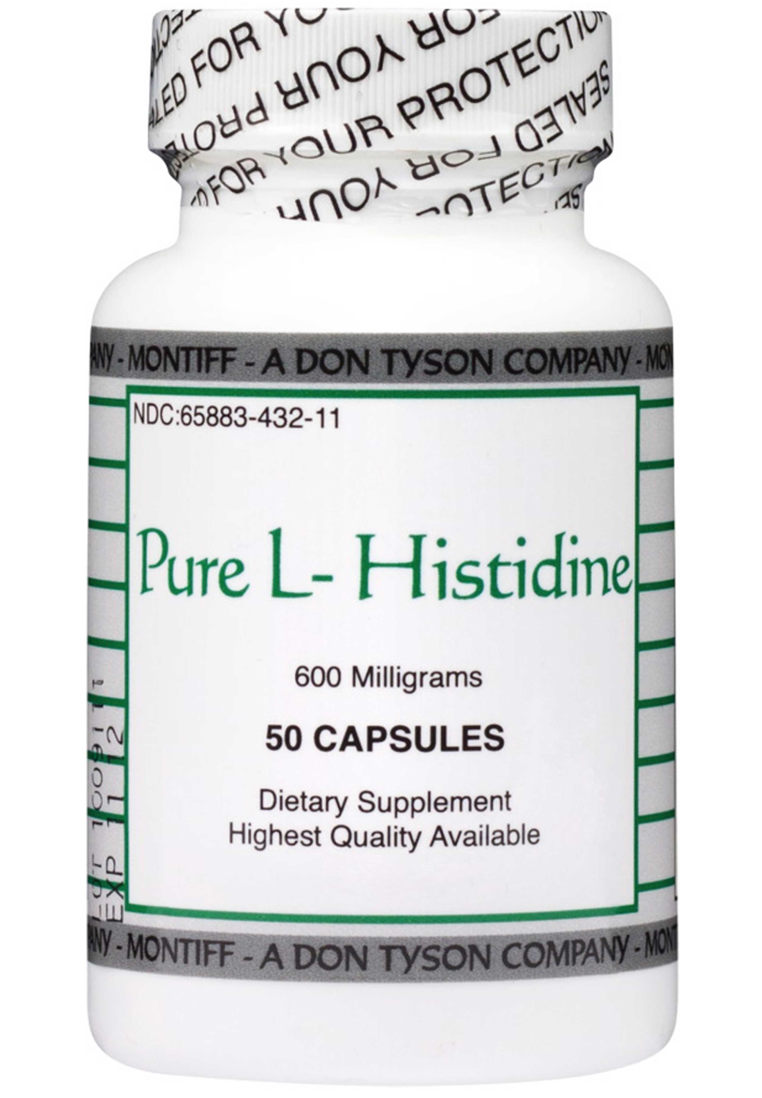 Montiff Pure L-Histidine 600 mg