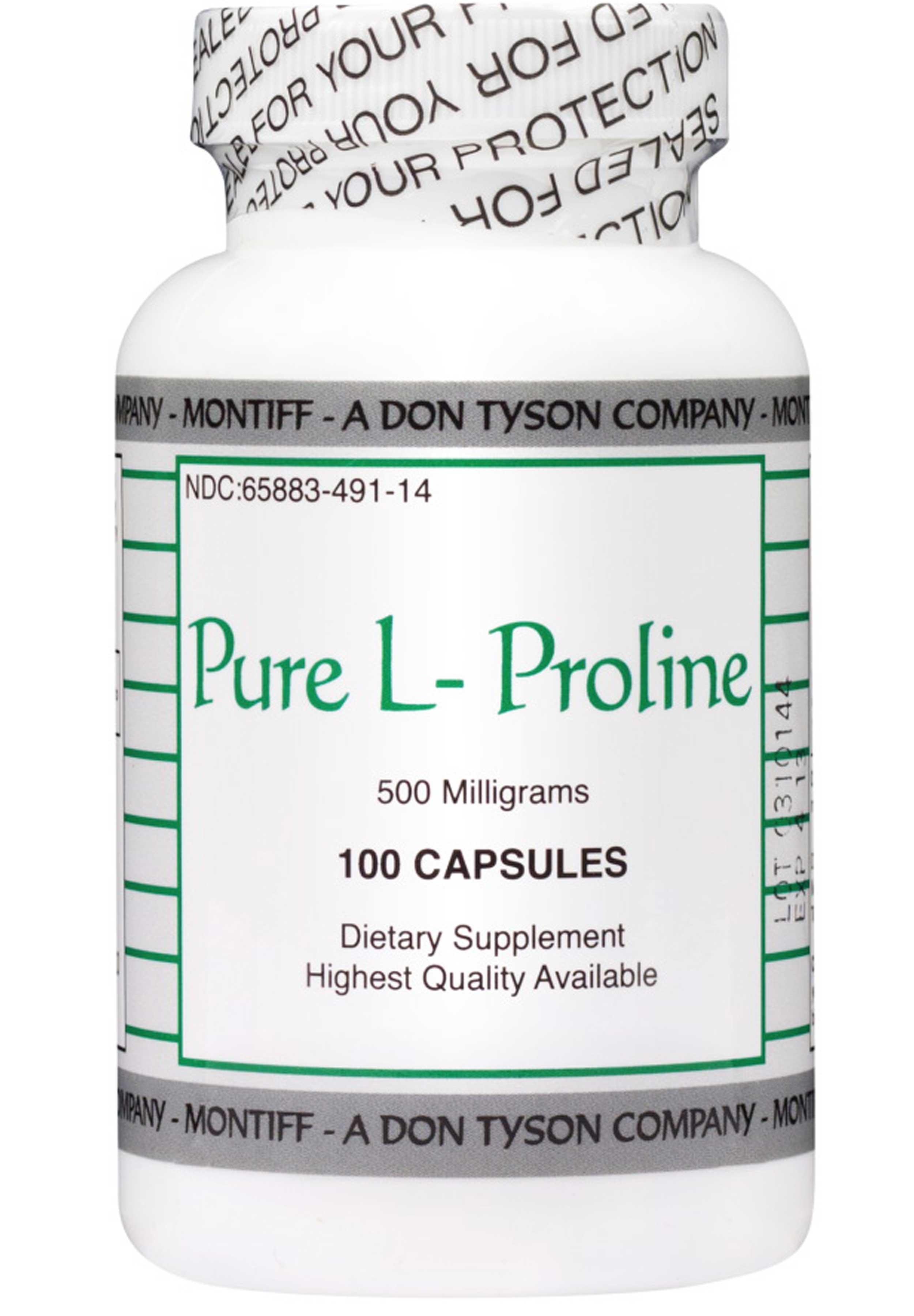 Montiff Pure L-Proline 500 mg