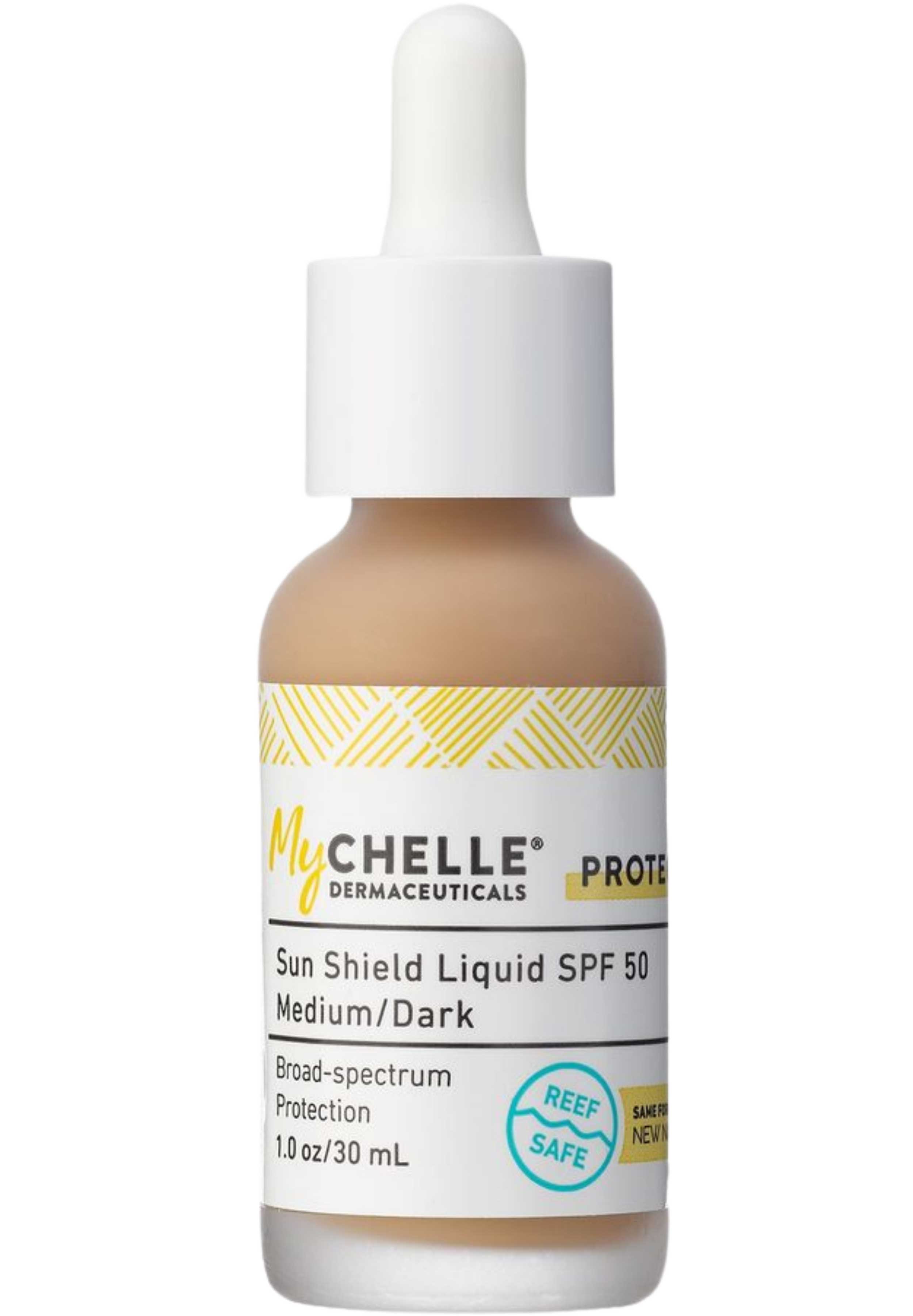 MyChelle Dermaceuticals Sun Shield Liquid SPF 50 - Medium/Dark (Natural Tan)