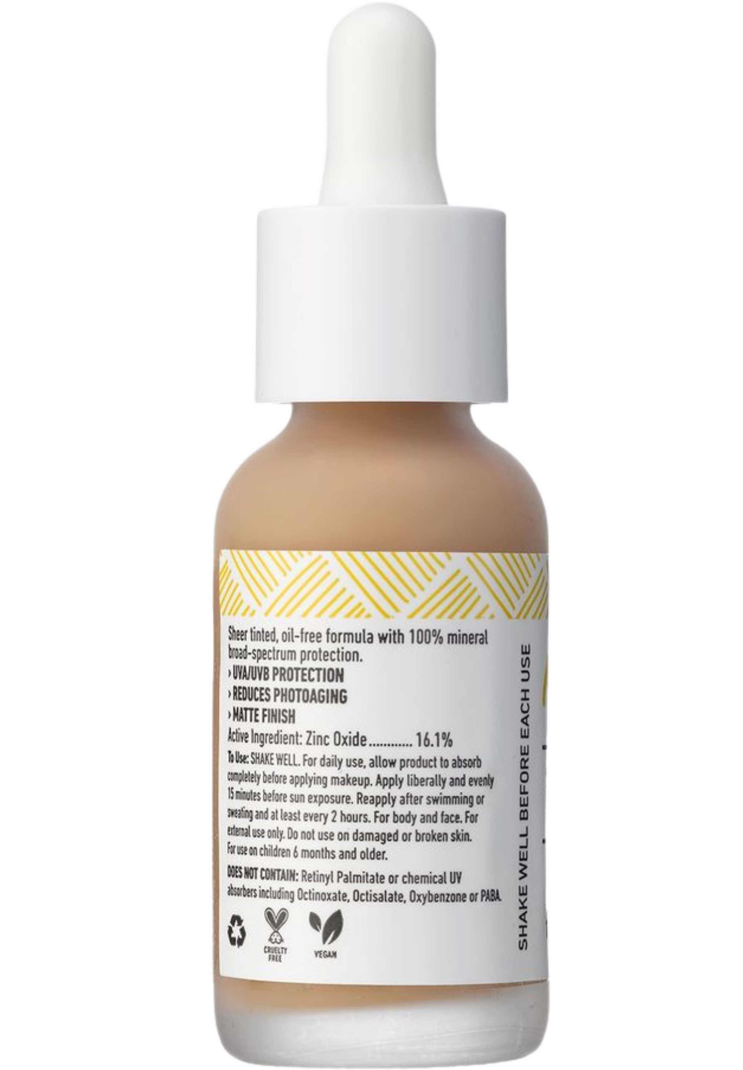 MyChelle Dermaceuticals Sun Shield Liquid SPF 50 - Medium/Dark (Natural Tan) Ingredients