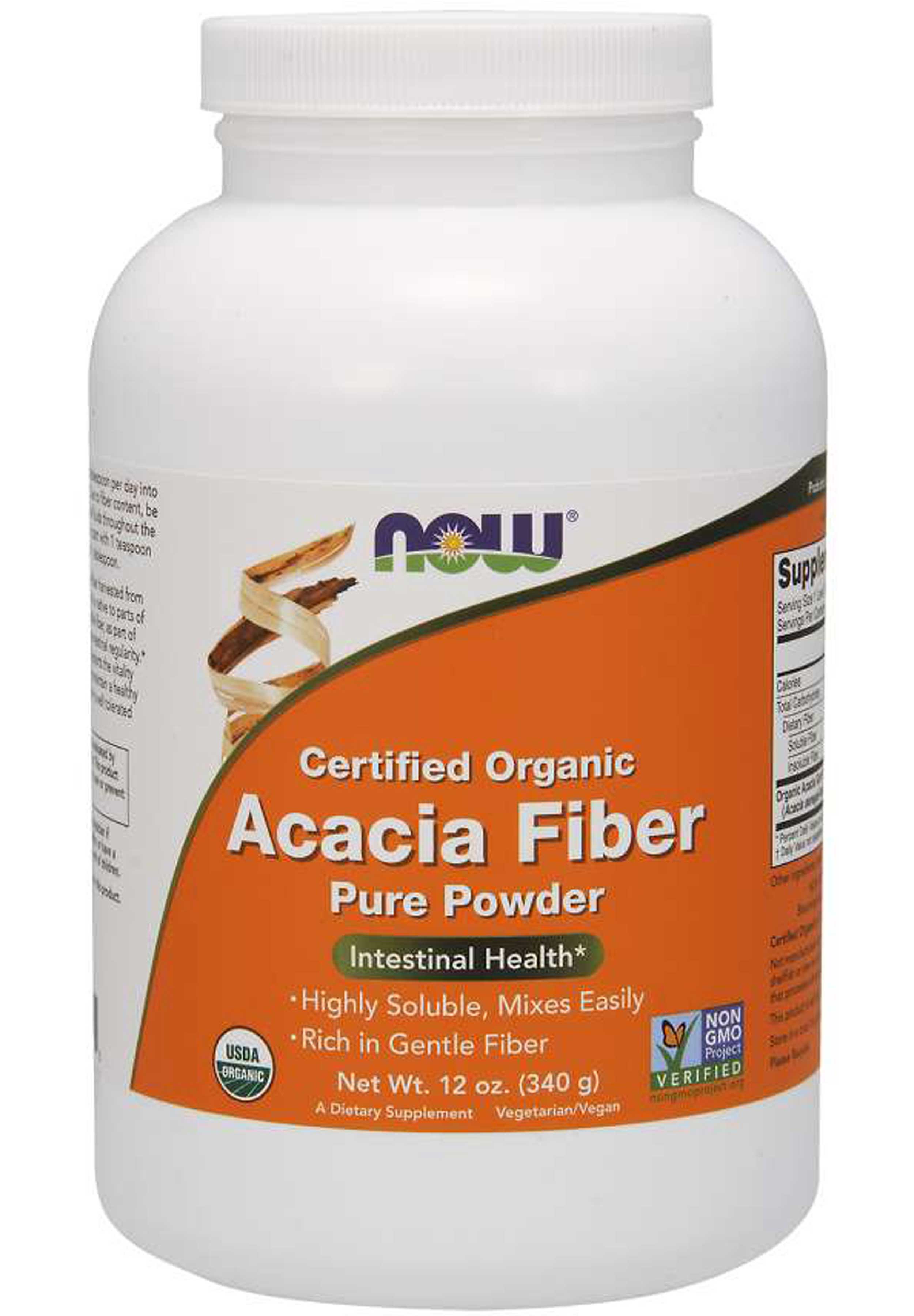 NOW Acacia Fiber Organic Powder