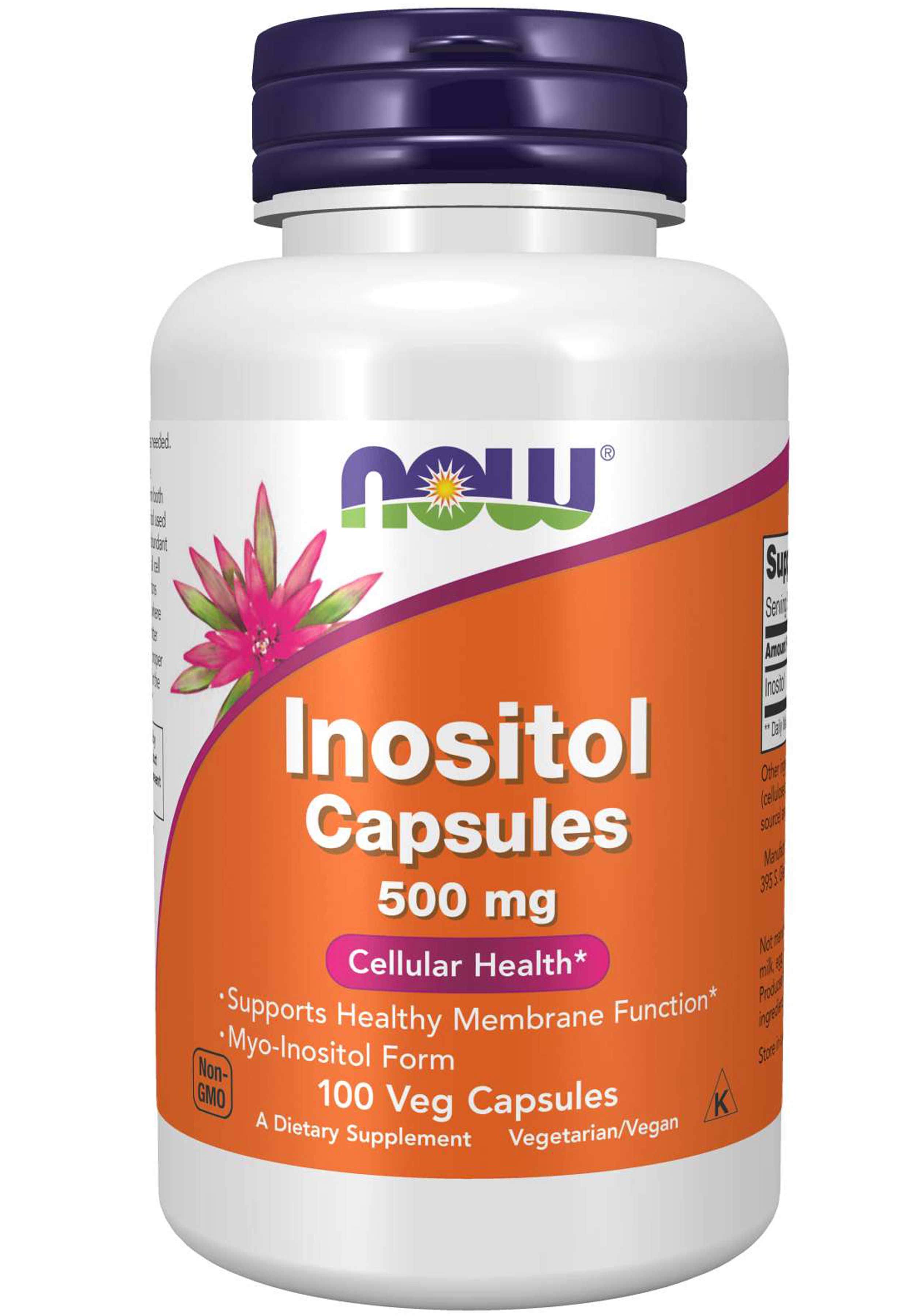 NOW Inositol Capsules 500 mg