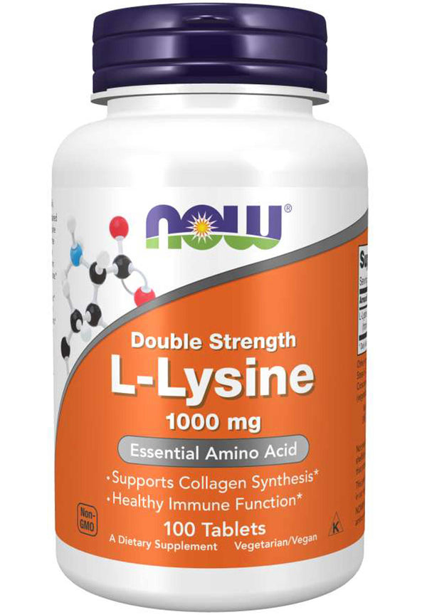 NOW Double Strength L-Lysine 1000 mg