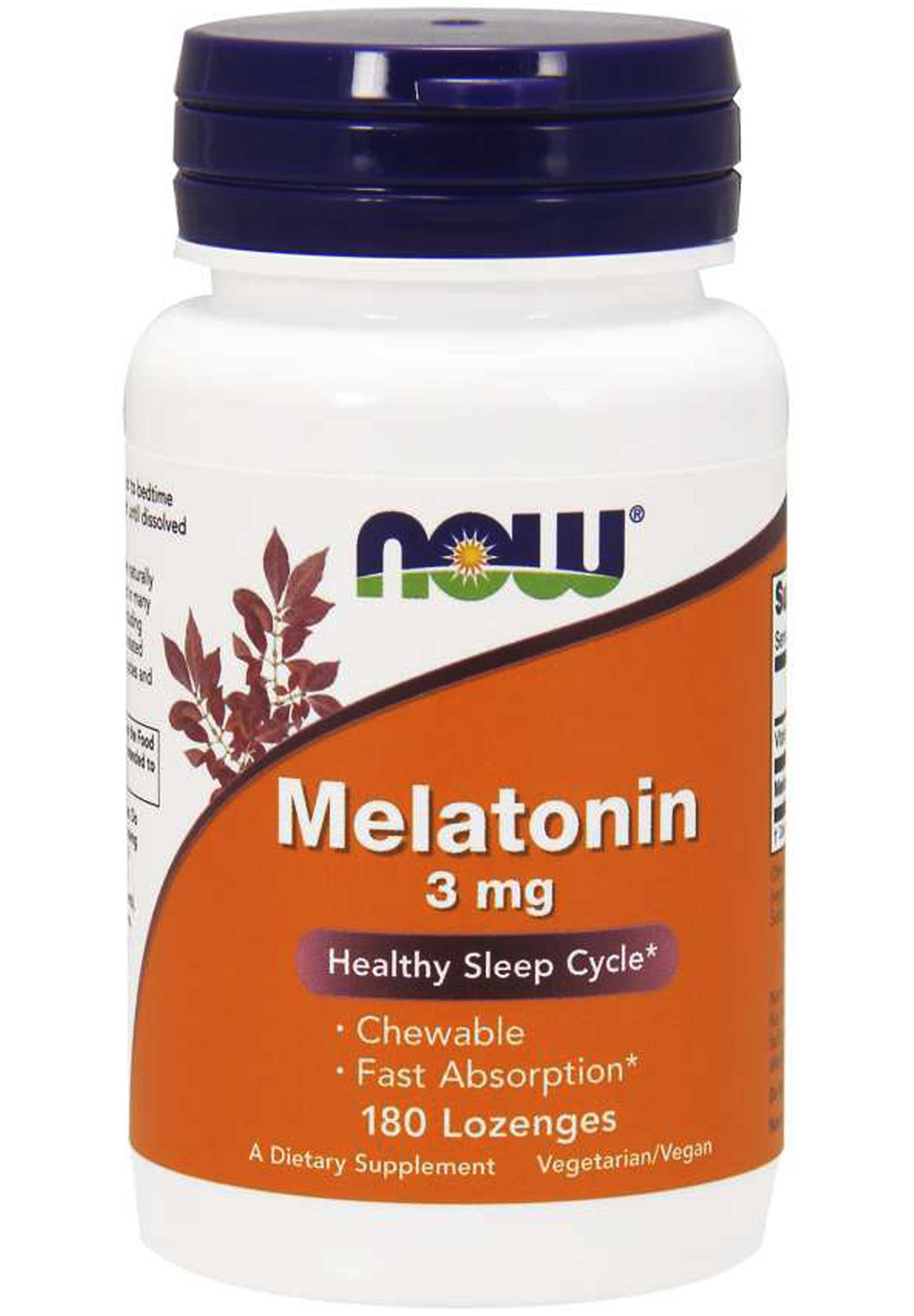 NOW Melatonin 3 mg Lozenges