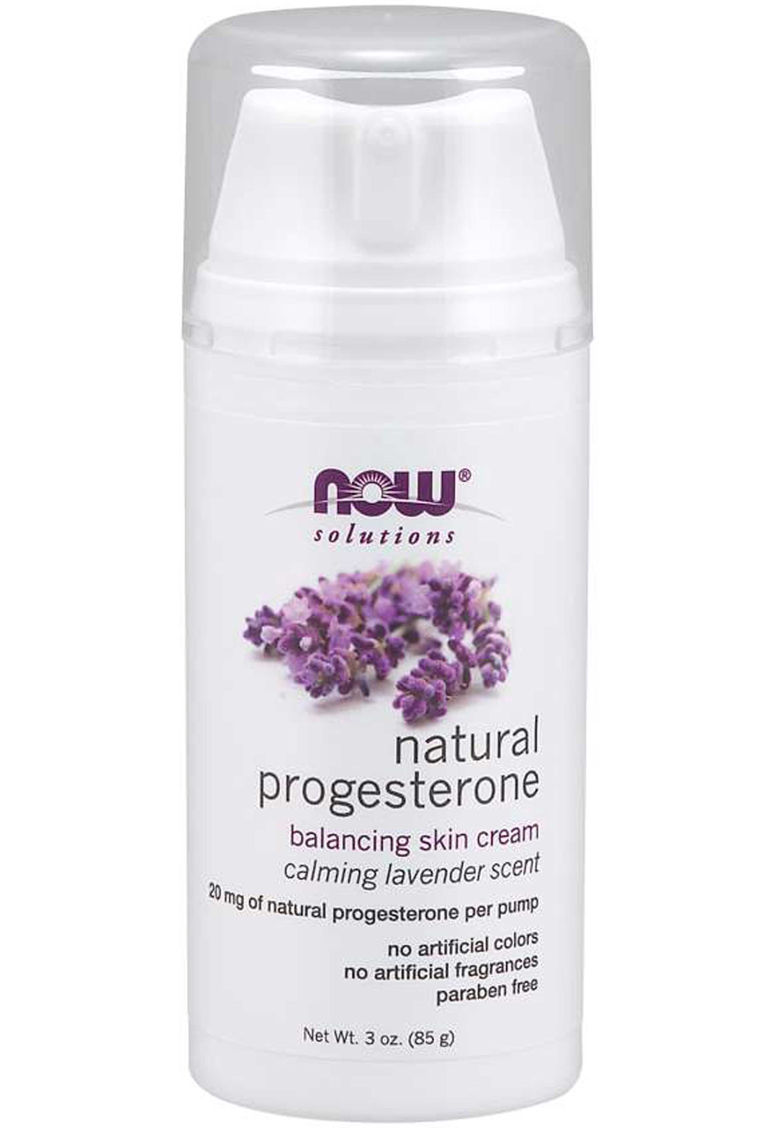 NOW Solutions Natural Progesterone Cream, Lavender