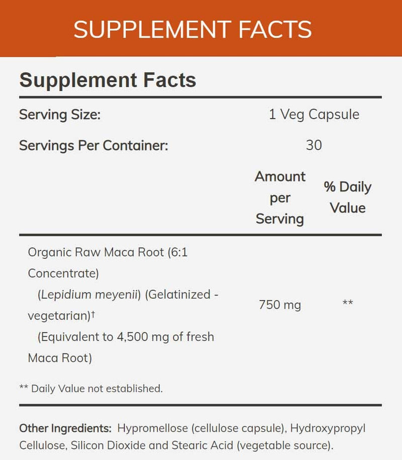 NOW Raw Maca 750 mg