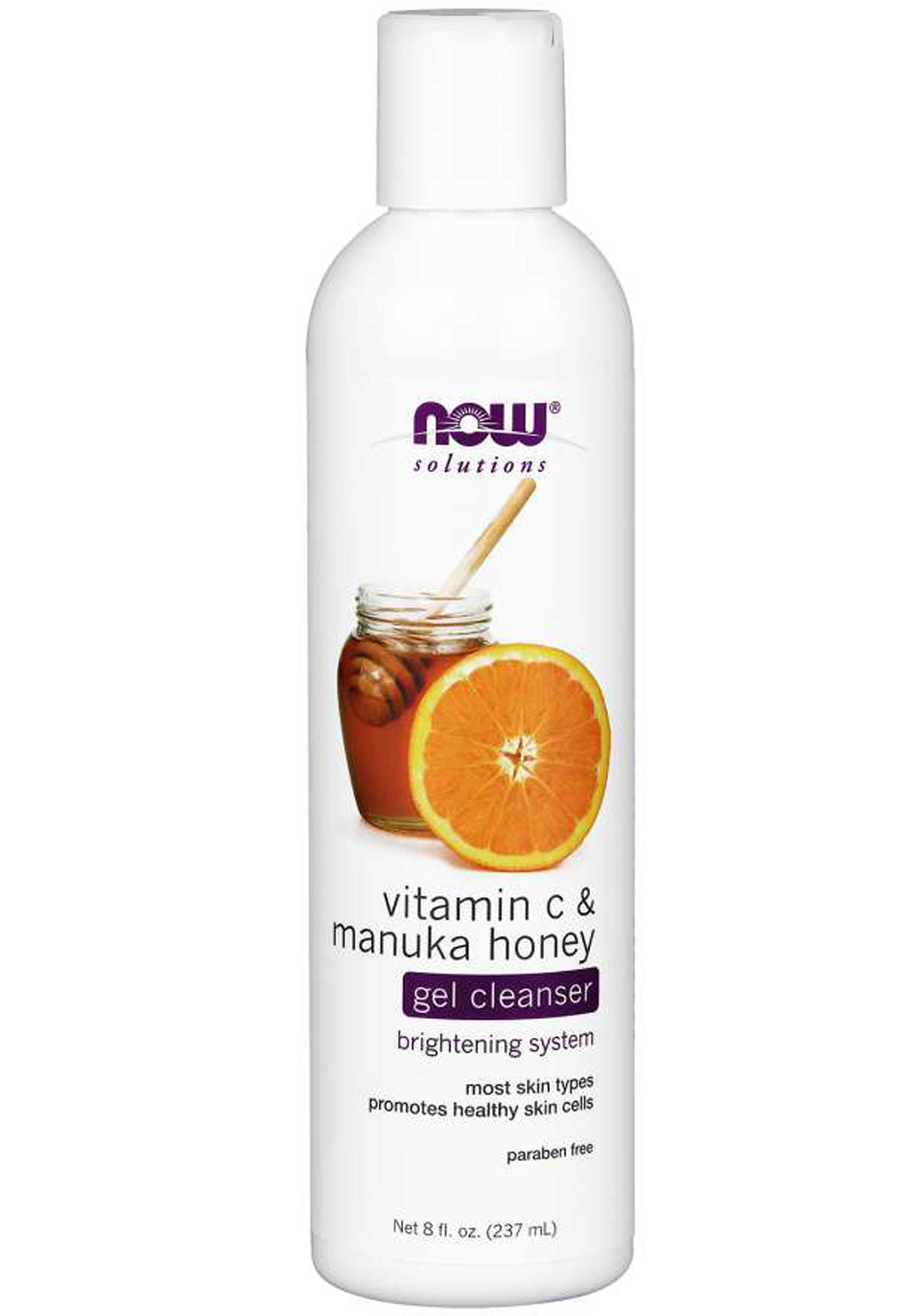 NOW Solutions Vitamin C & Manuka Honey Gel Cleanser