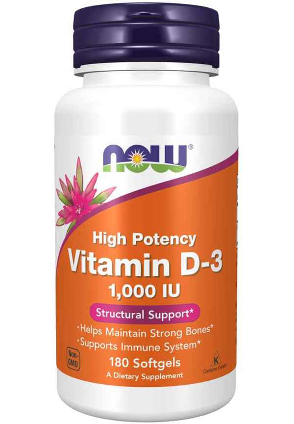 NOW Vitamin D-3 1,000 IU High Potency