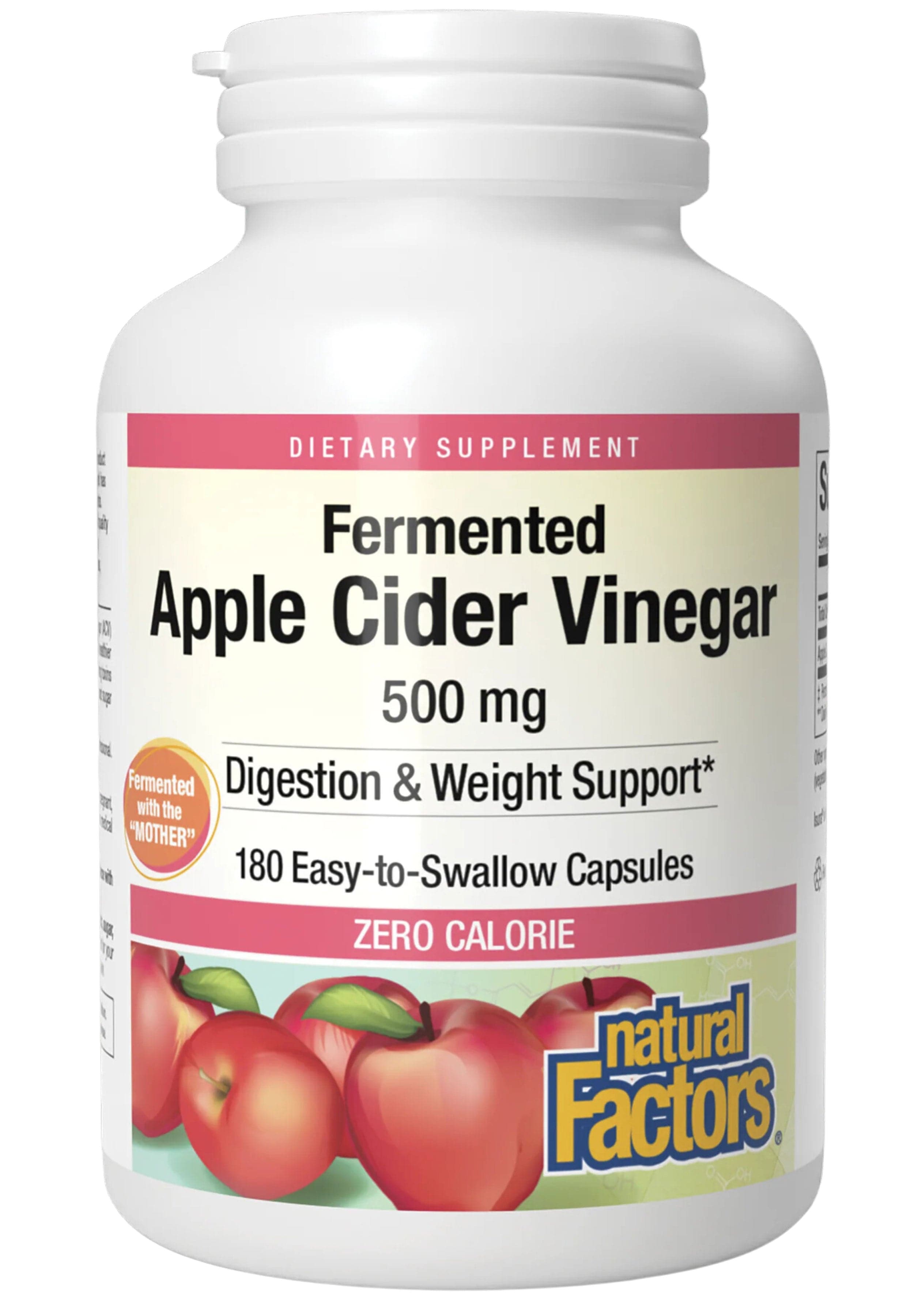 Natural Factors Fermented Apple Cider Vinegar 500 mg