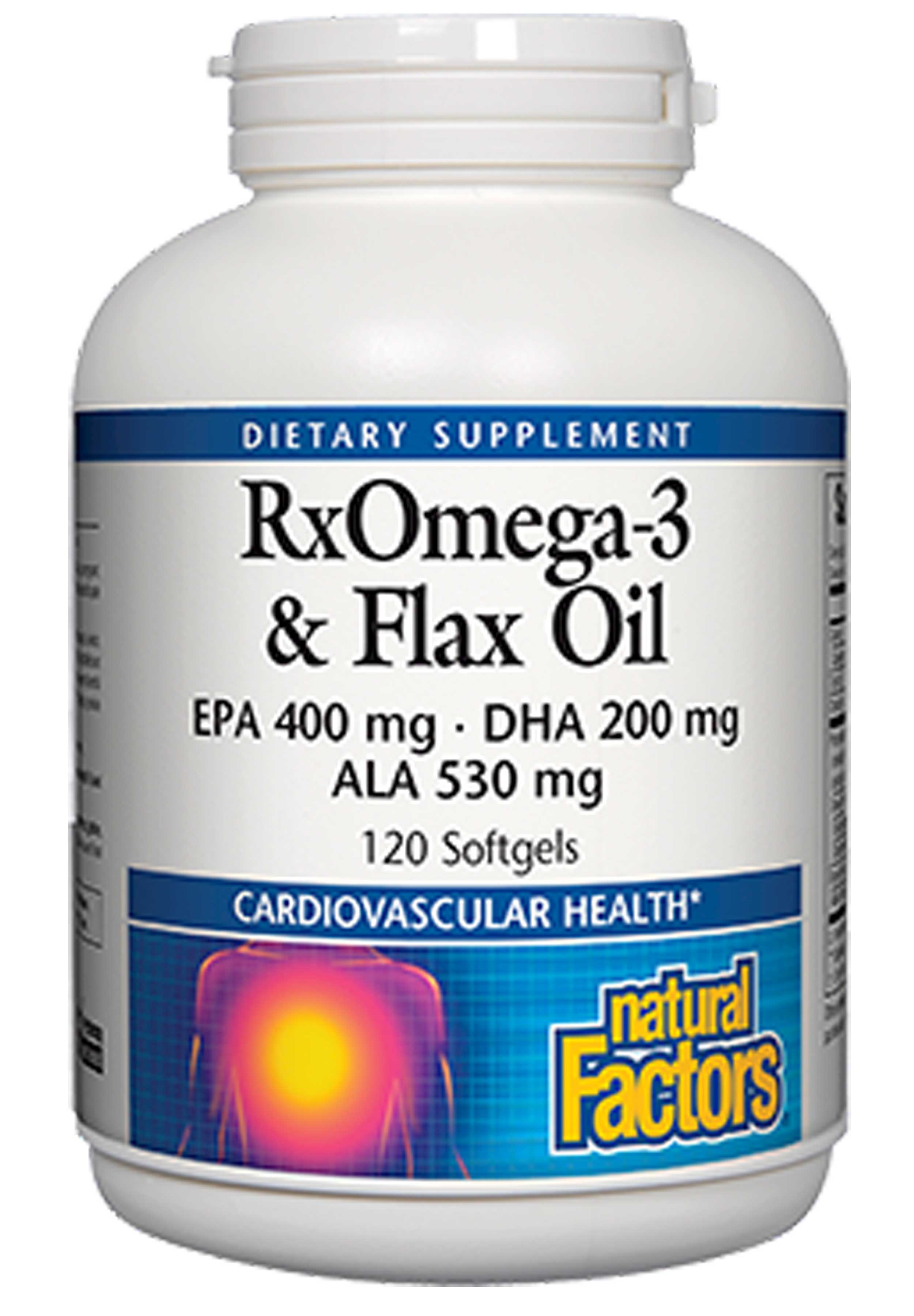 Natural Factors RxOmega-3 & Flax Oil