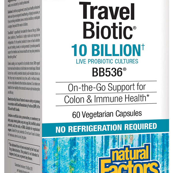 Natural Factors TravelBiotic 10 Billion Natural Factors TravelBiotic 10 Billion
