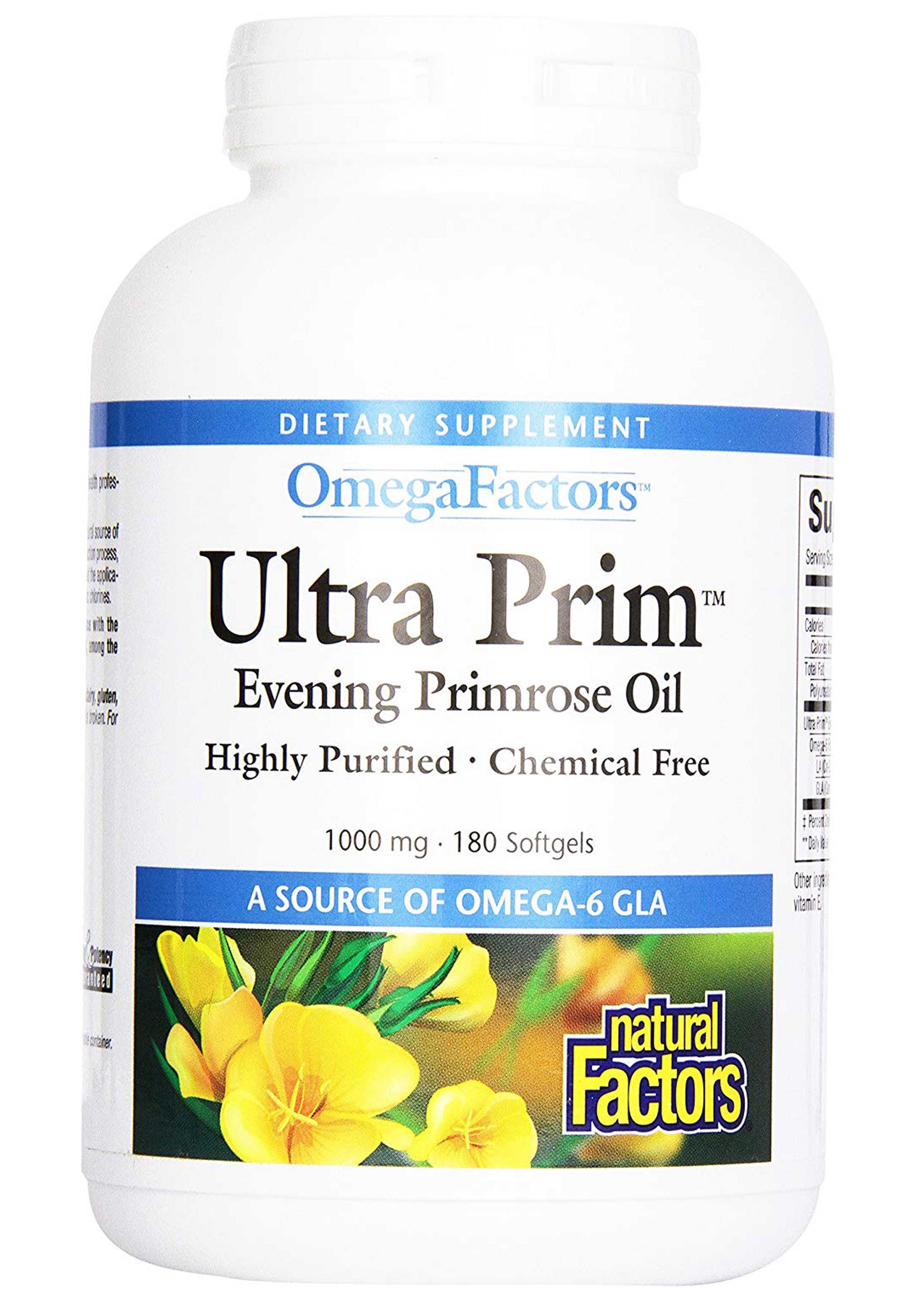Natural Factors Ultra Prim Evening Primrose Oil 180 softgels