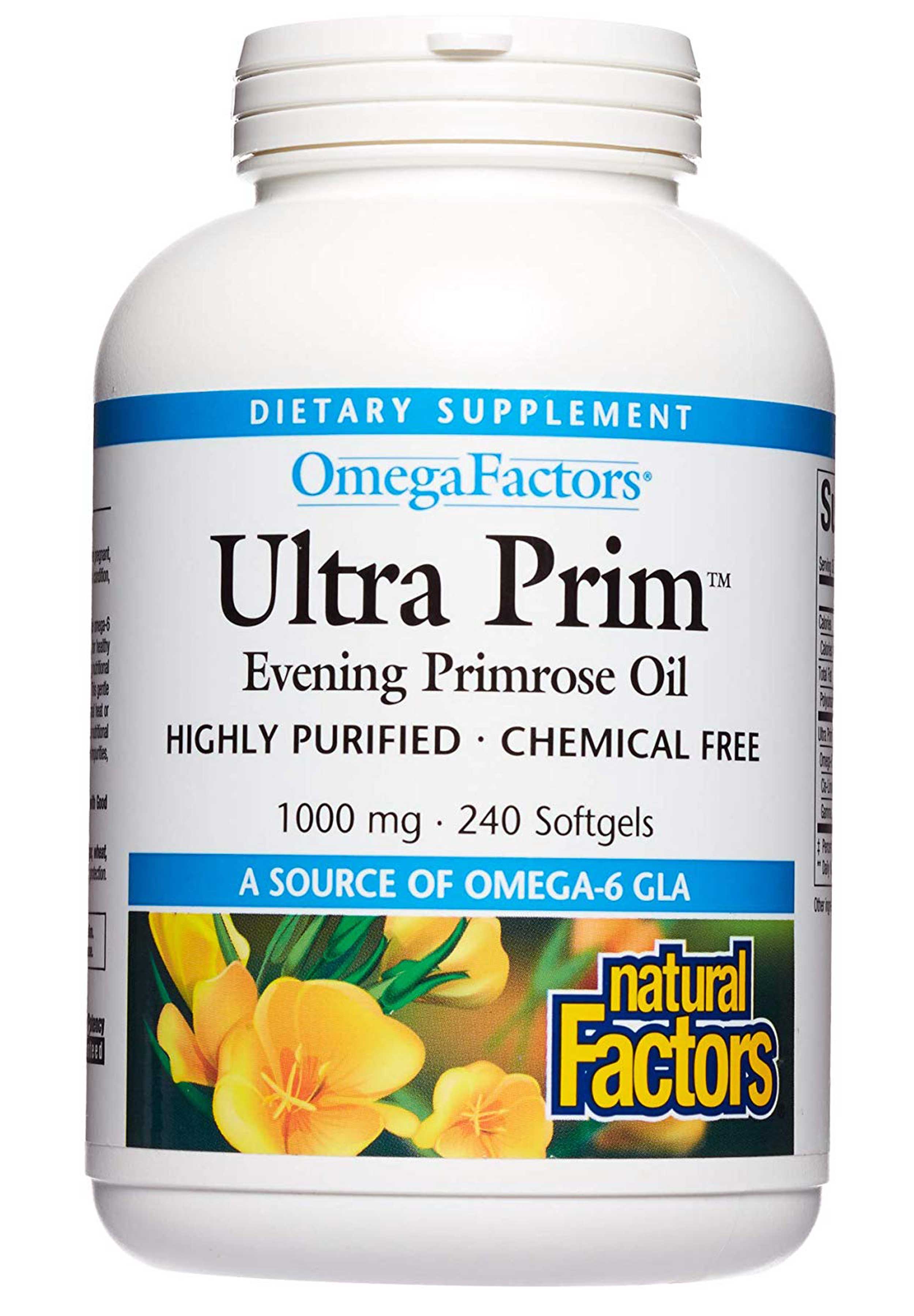 Natural Factors Ultra Prim Evening Primrose Oil 240 softgels
