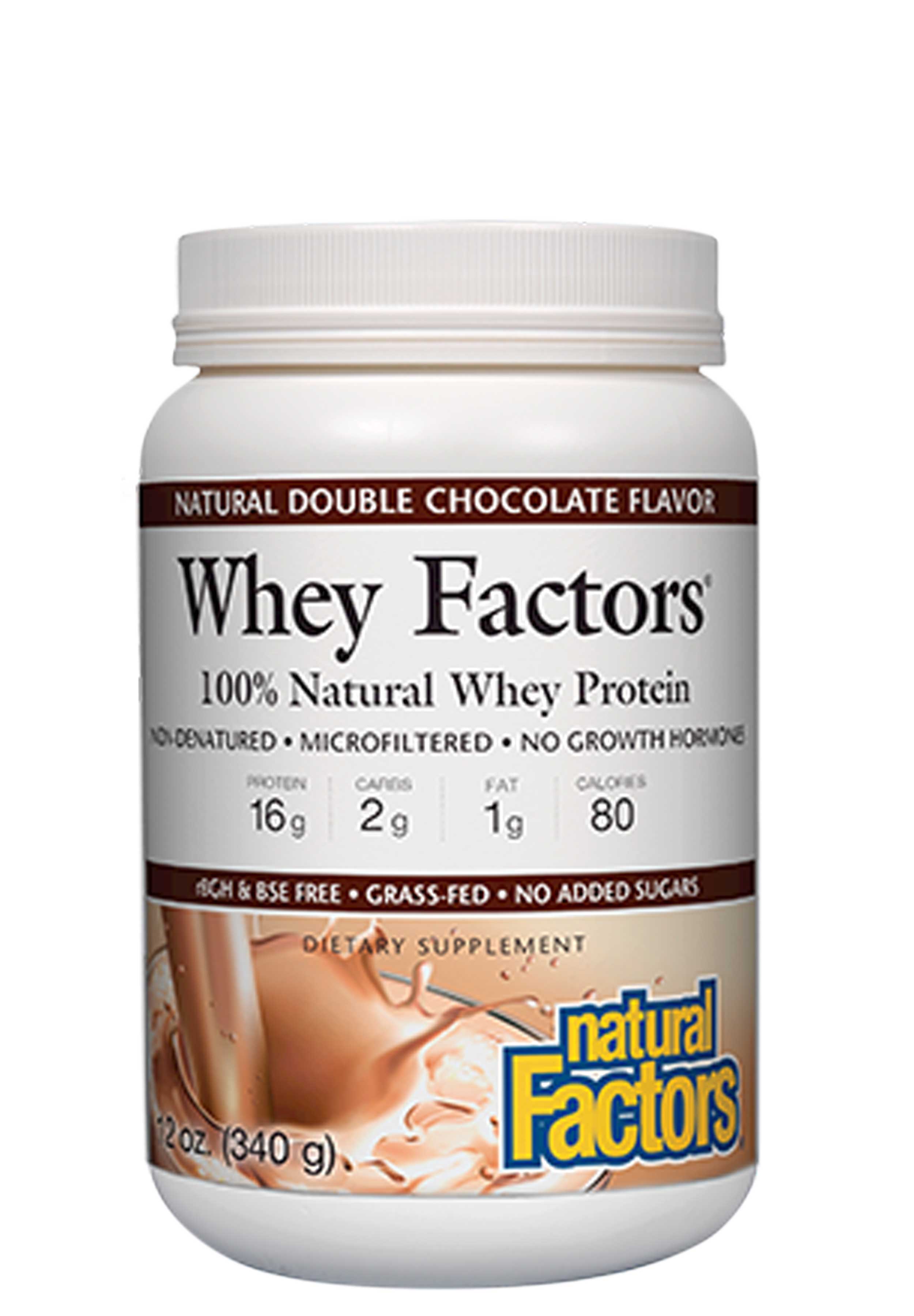 Natural Factors Whey Factors Powder Mix Chocolate Flavor 340g
