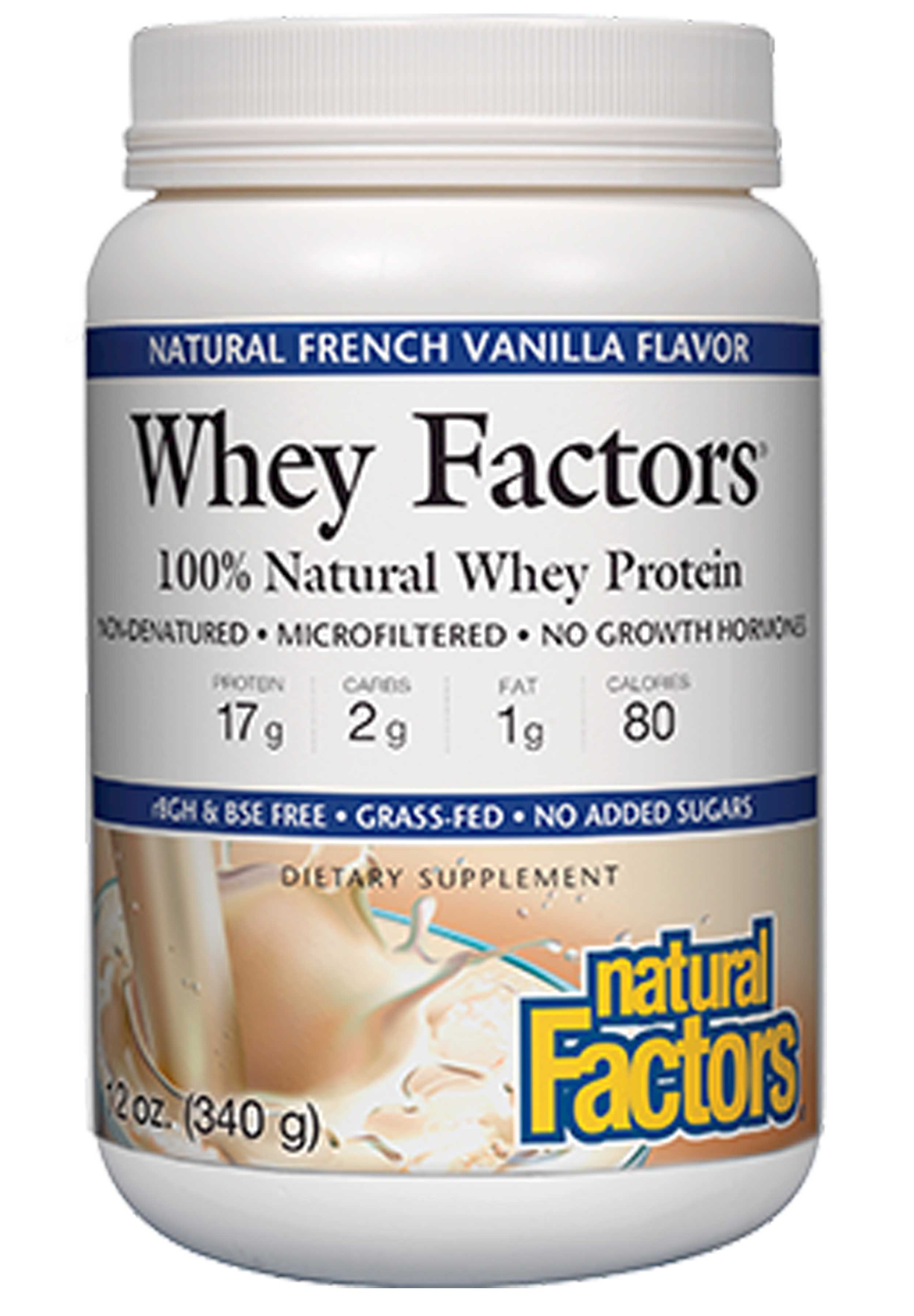 Natural Factors Whey Factors Powder Mix Vanilla