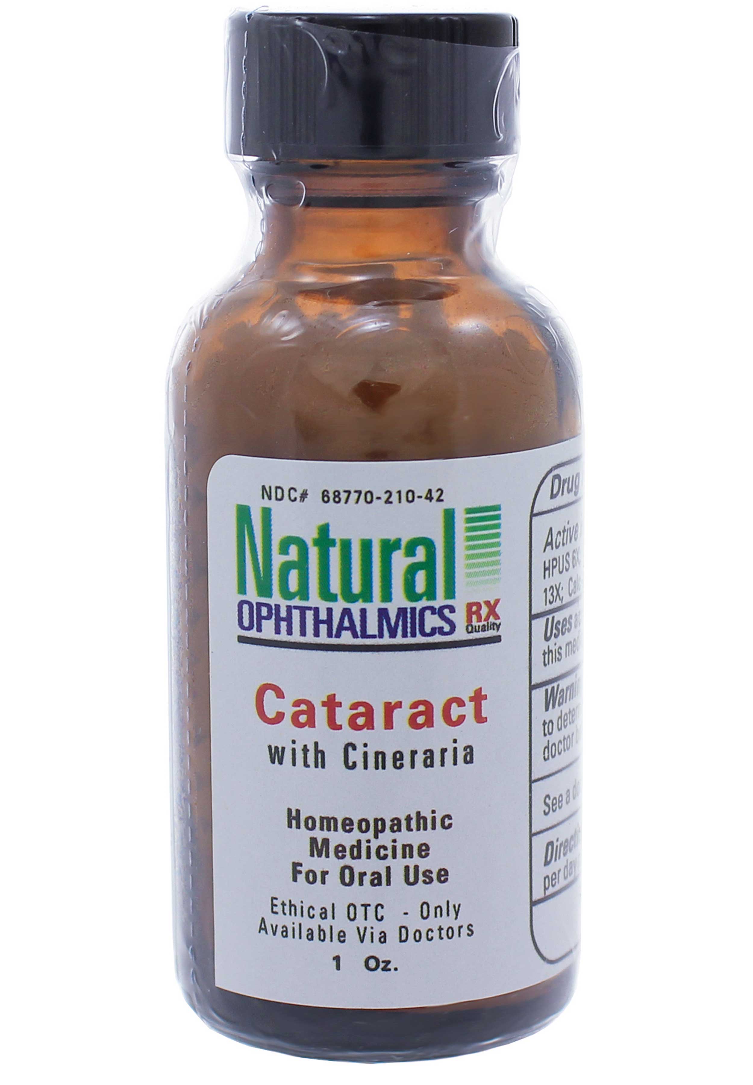 Natural Ophthalmics Cataract with Cineraria Pellets
