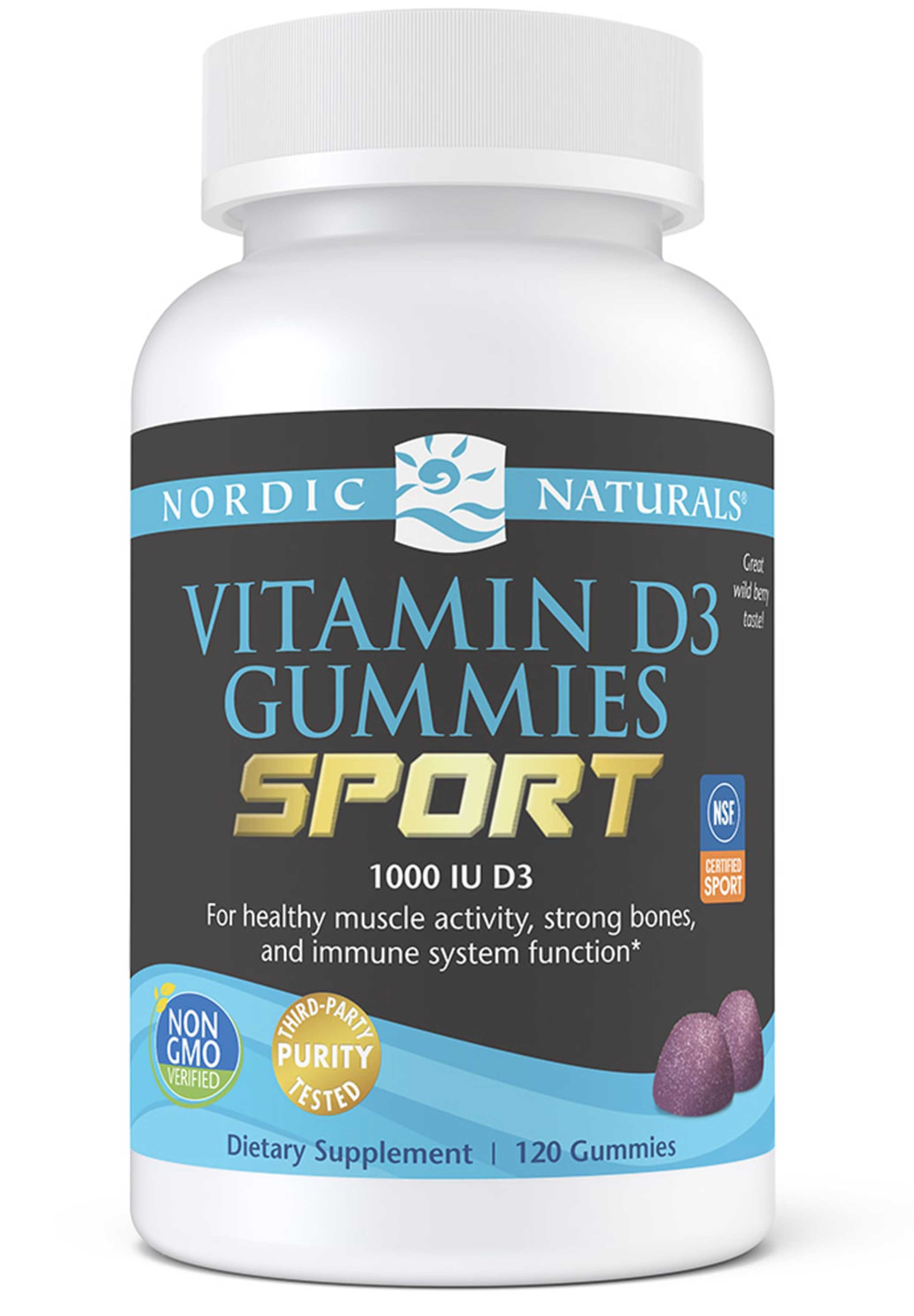 Nordic Naturals Vitamin D3 Gummies Sport