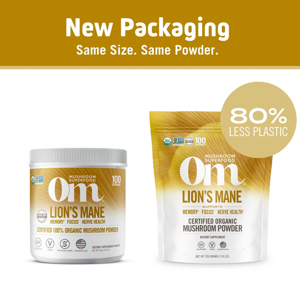 Om Mushroom Superfood Lion's Mane Powder