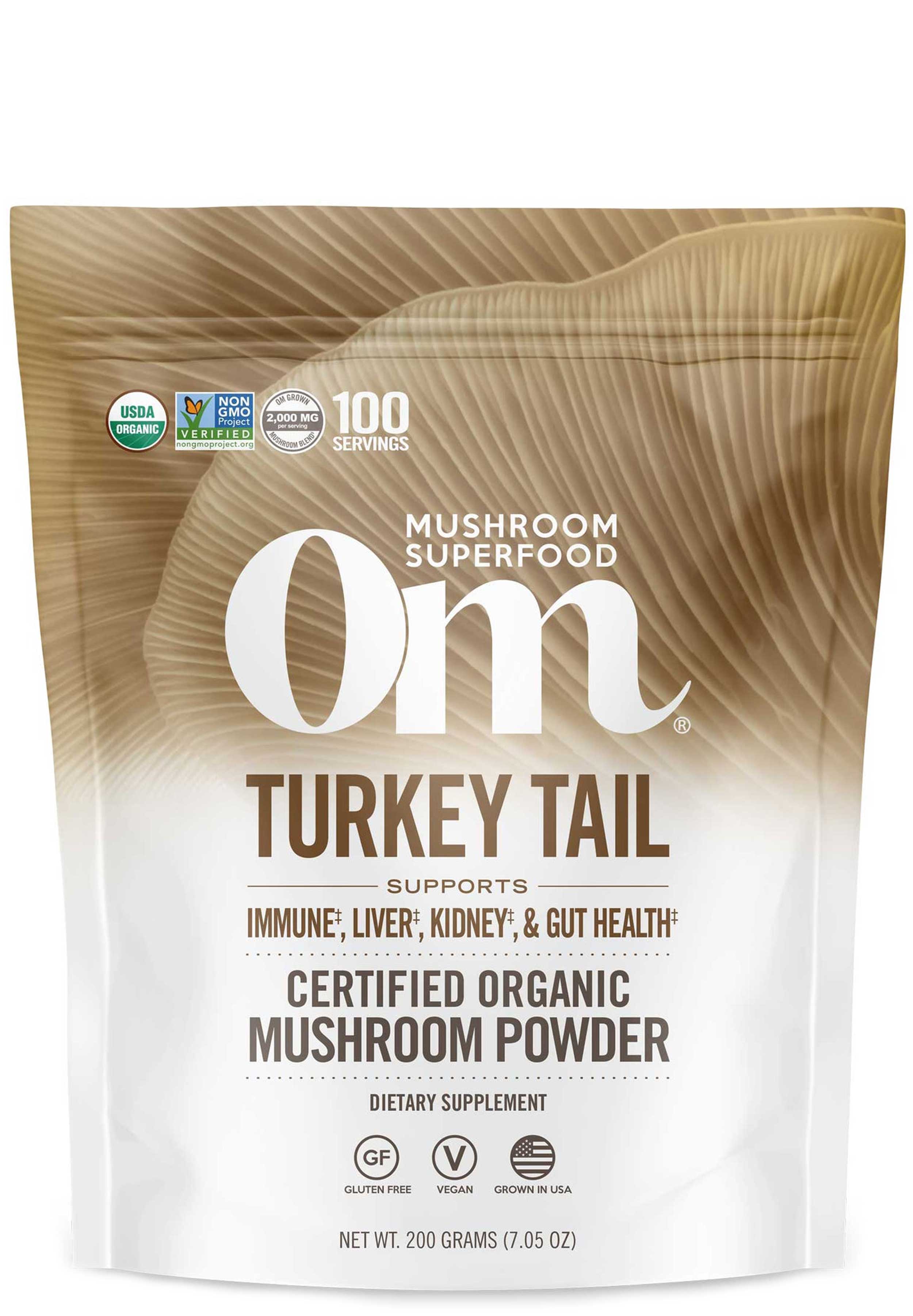 Om Mushrooms Turkey Tail (Trametes Versicolor)