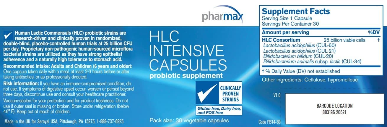 Pharmax HLC Intensive Capsules Ingredients